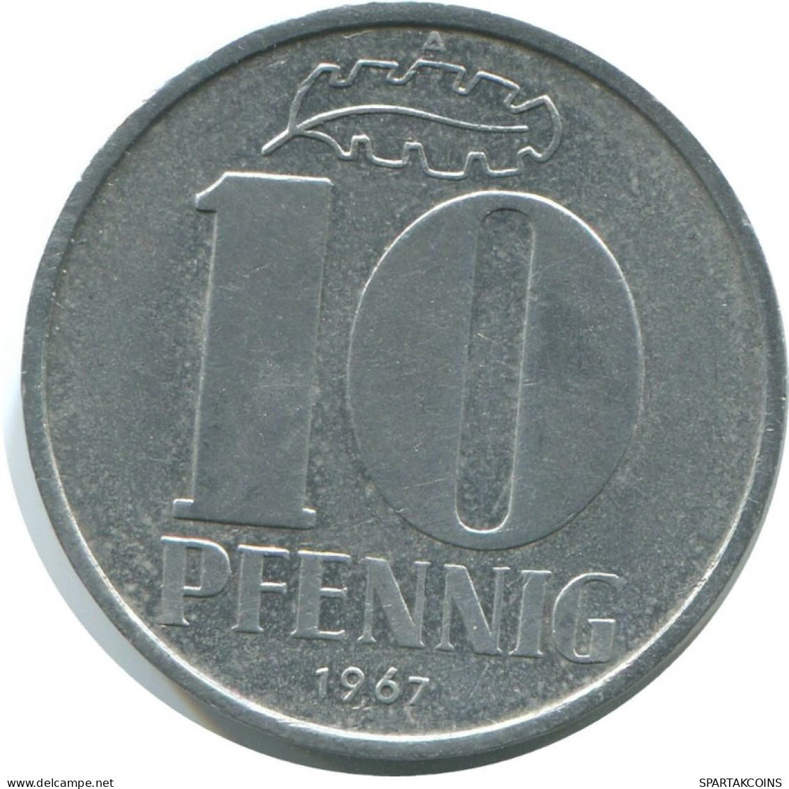 10 PFENNIG 1967 A DDR EAST DEUTSCHLAND Münze GERMANY #AE095.D.A - 10 Pfennig