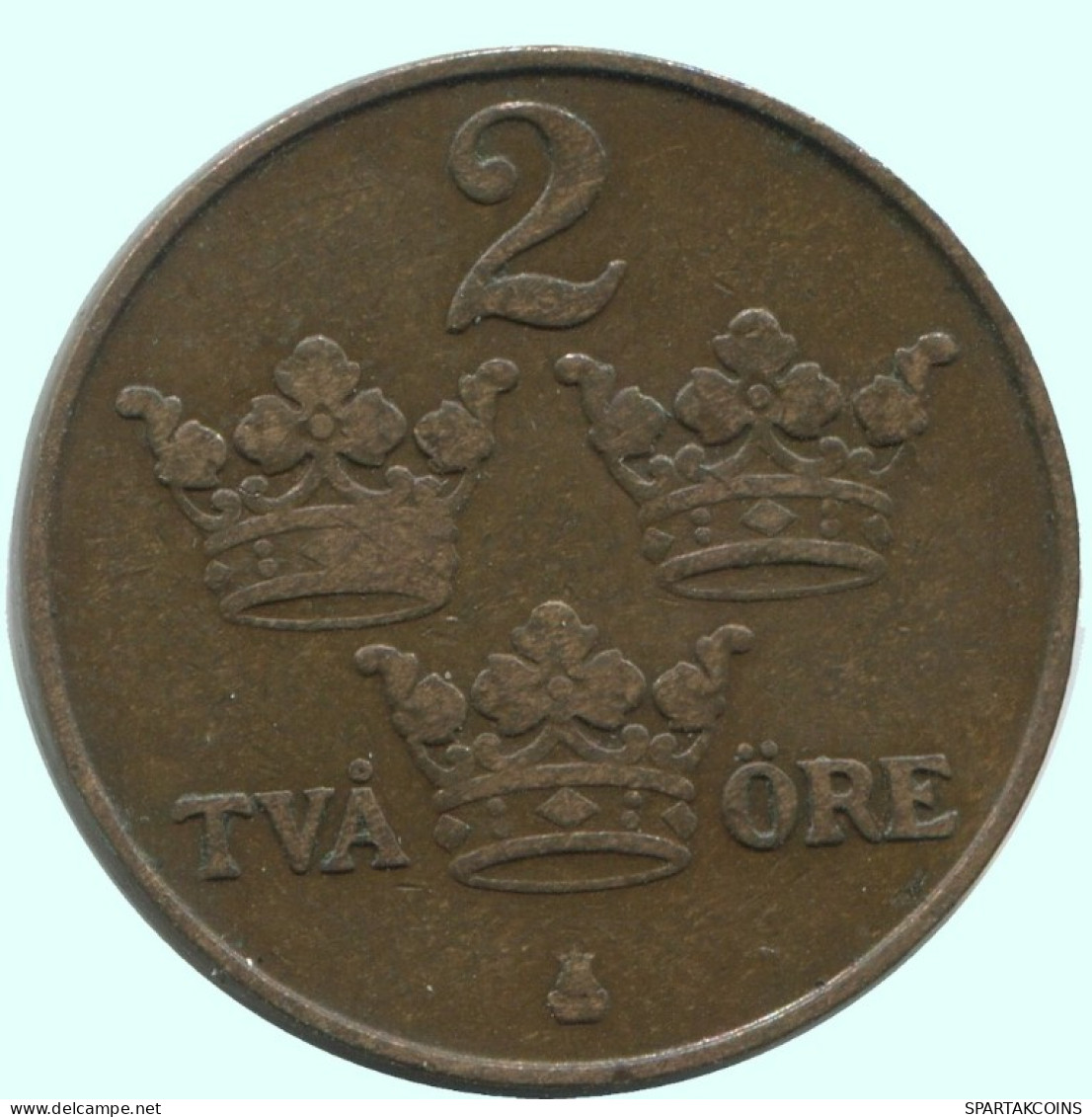 2 ORE 1912 SCHWEDEN SWEDEN Münze #AC824.2.D.A - Sweden
