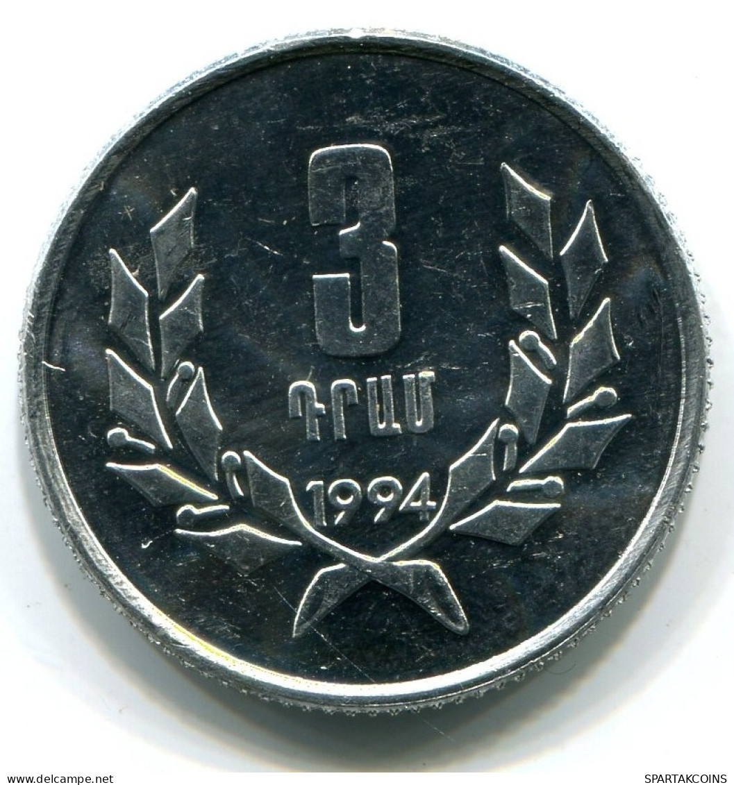 3 LUMA 1994 ARMENIA Moneda UNC #W11139.E.A - Armenia