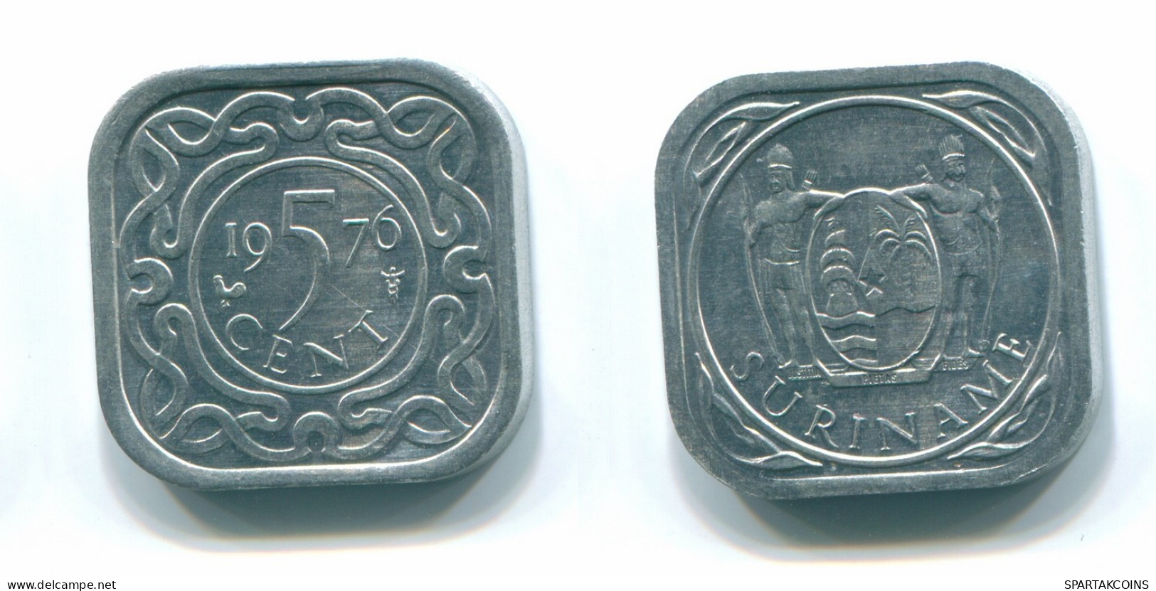 5 CENTS 1976 SURINAME Aluminium Coin #S12548.U.A - Surinam 1975 - ...