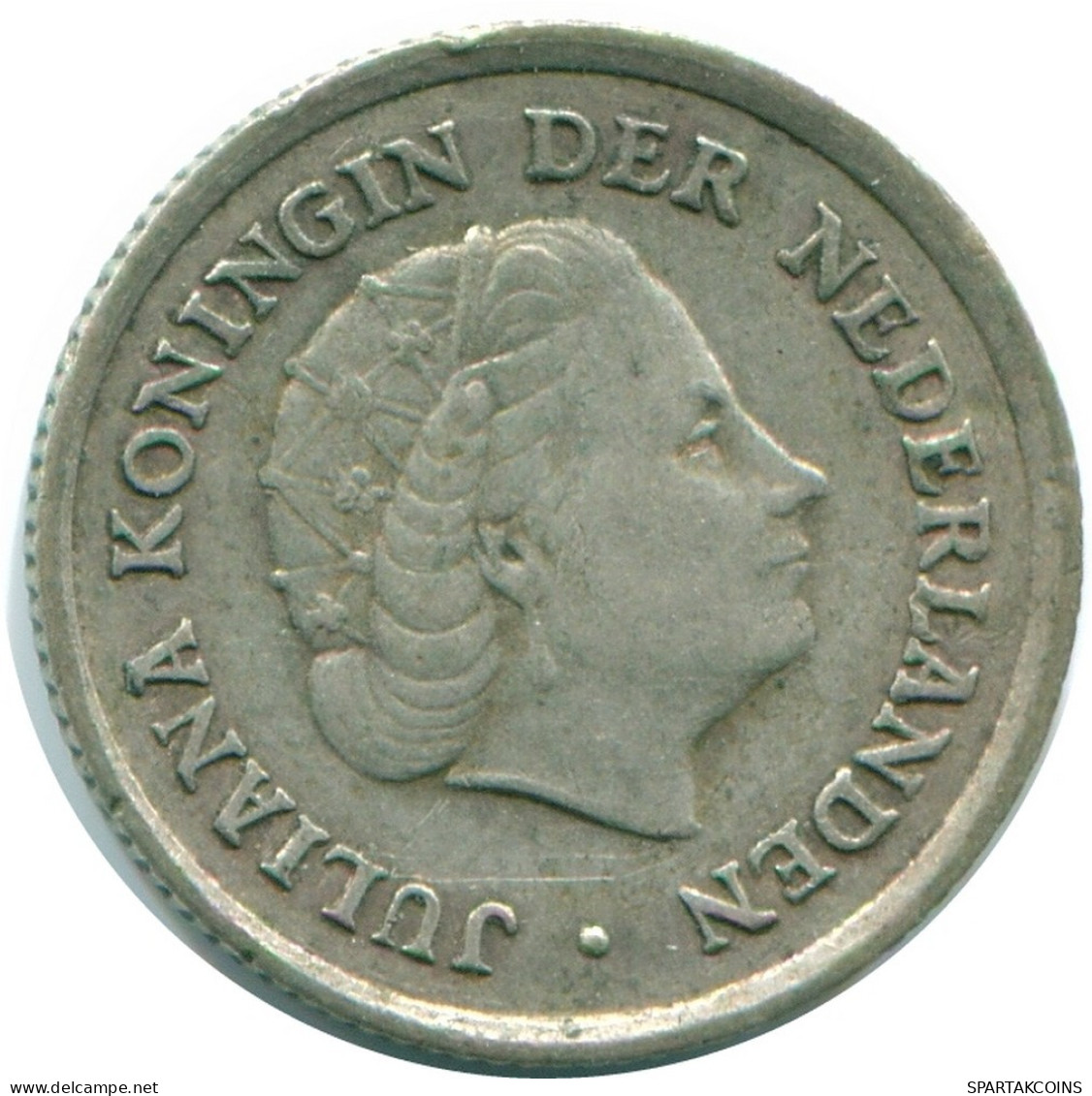 1/10 GULDEN 1962 NIEDERLÄNDISCHE ANTILLEN SILBER Koloniale Münze #NL12394.3.D.A - Antille Olandesi