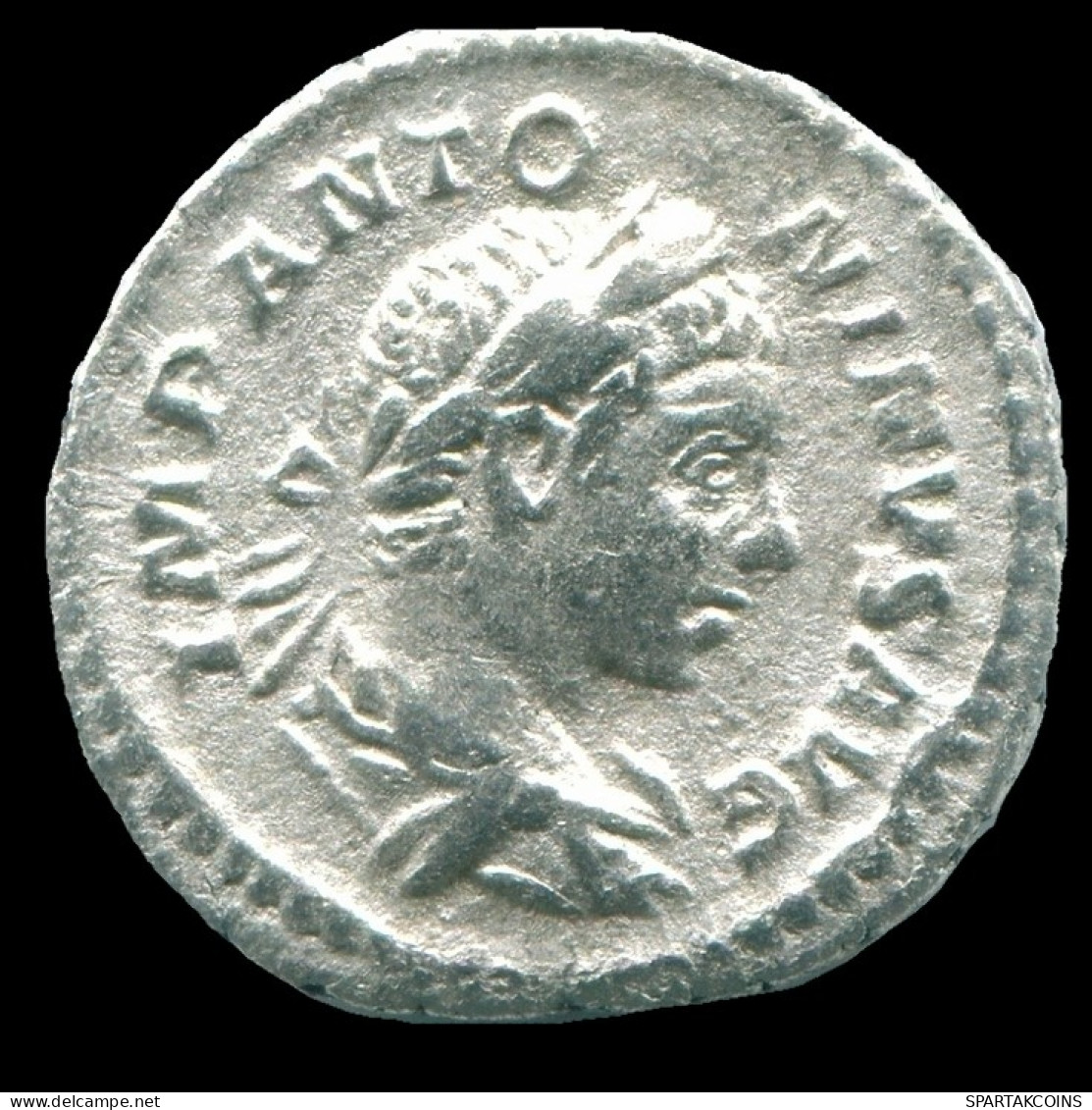 ELAGABALUS AR DENARIUS ROME Mint: AD 219 FIDES MILITVM #ANC13053.84.E.A - La Dinastia Severi (193 / 235)
