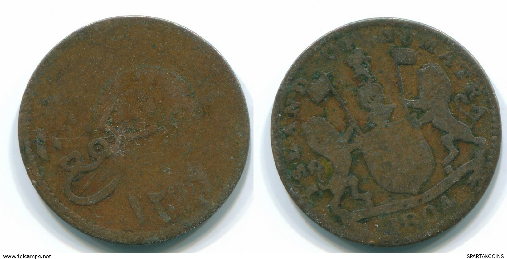1 KEPING 1804 SUMATRA BRITISH EAST INDE INDIA Copper Colonial Pièce #S11753.F.A - Indien