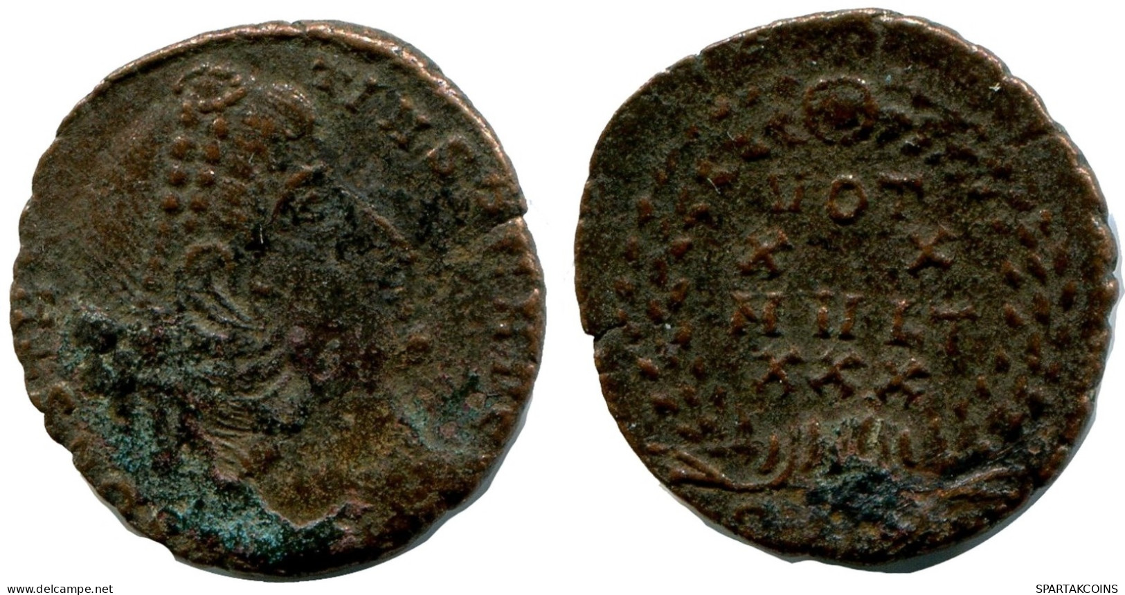 CONSTANTIUS II MINT UNCERTAIN FOUND IN IHNASYAH HOARD EGYPT #ANC10045.14.U.A - The Christian Empire (307 AD Tot 363 AD)