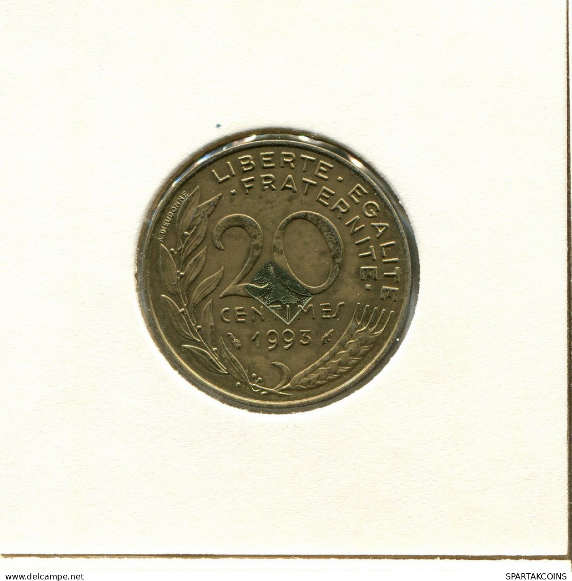 20 CENTIMES 1993 FRANKREICH FRANCE Französisch Münze #BB509.D.A - 20 Centimes