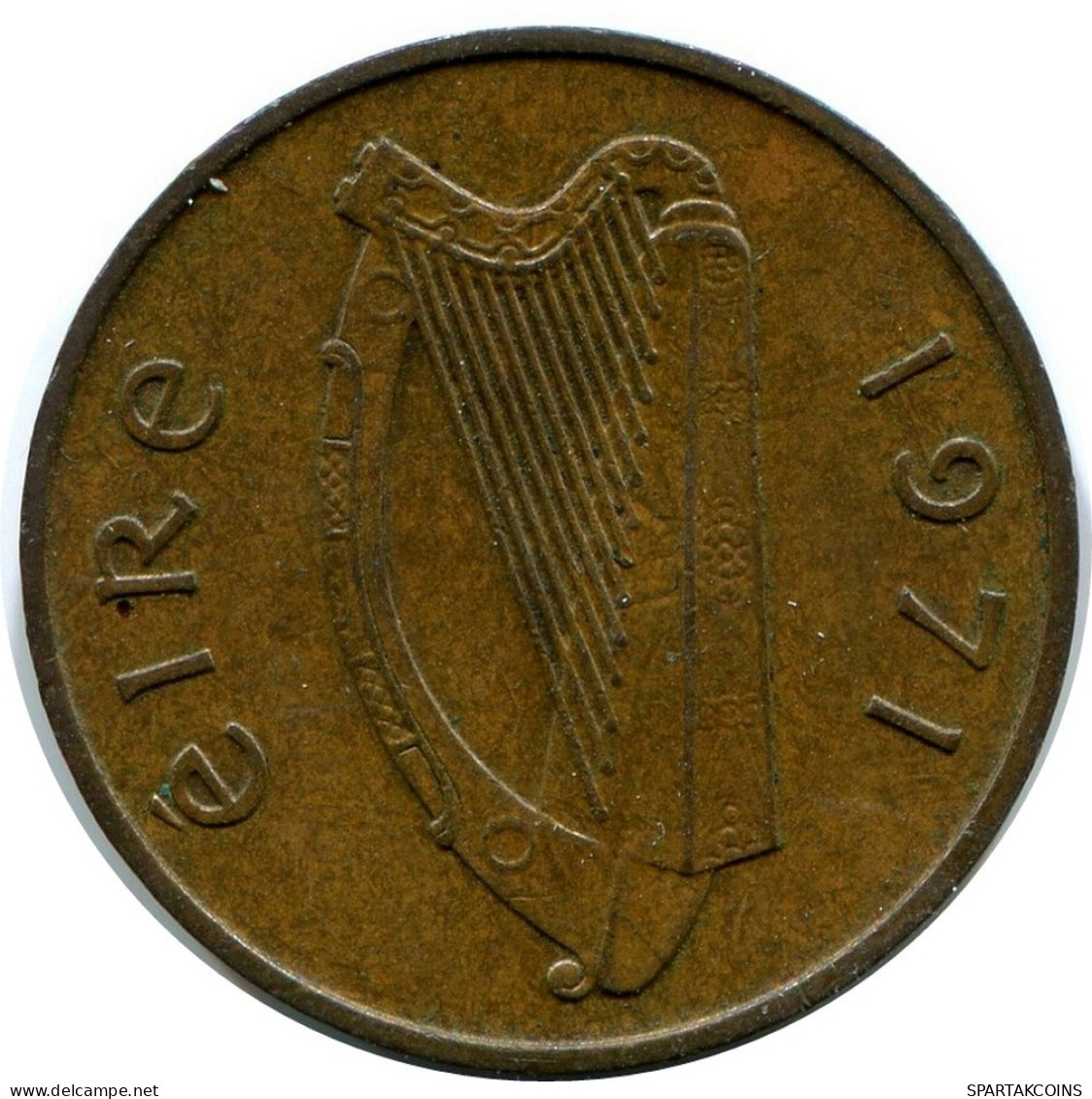 1 PENNY 1971 IRLAND IRELAND Münze #AY663.D.A - Ierland