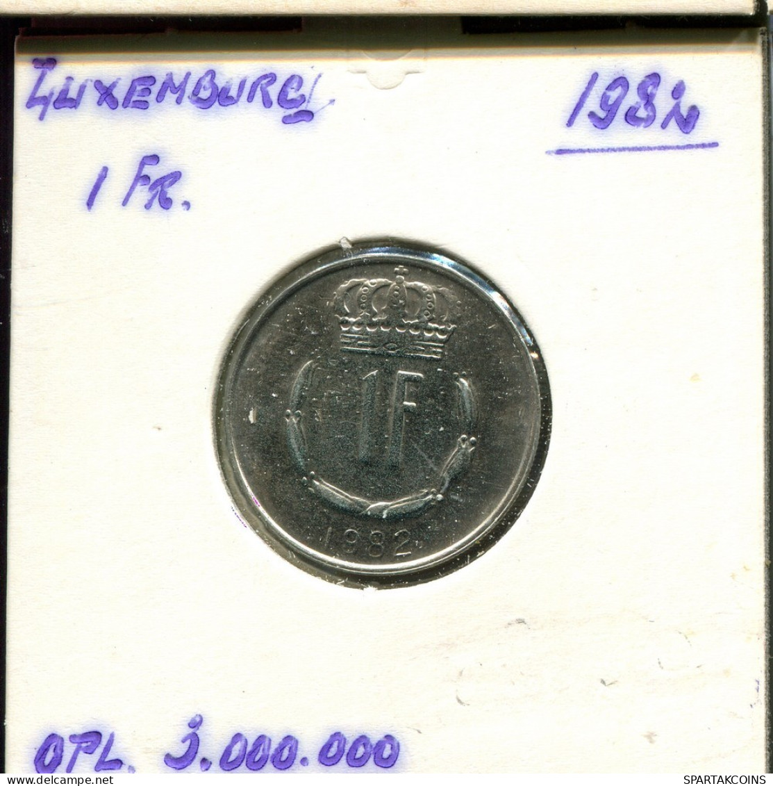 1 FRANC 1982 LUXEMBOURG Coin #AT218.U.A - Luxembourg