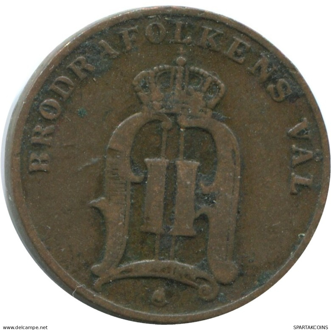 1 ORE 1891 SWEDEN Coin #AD377.2.U.A - Suède