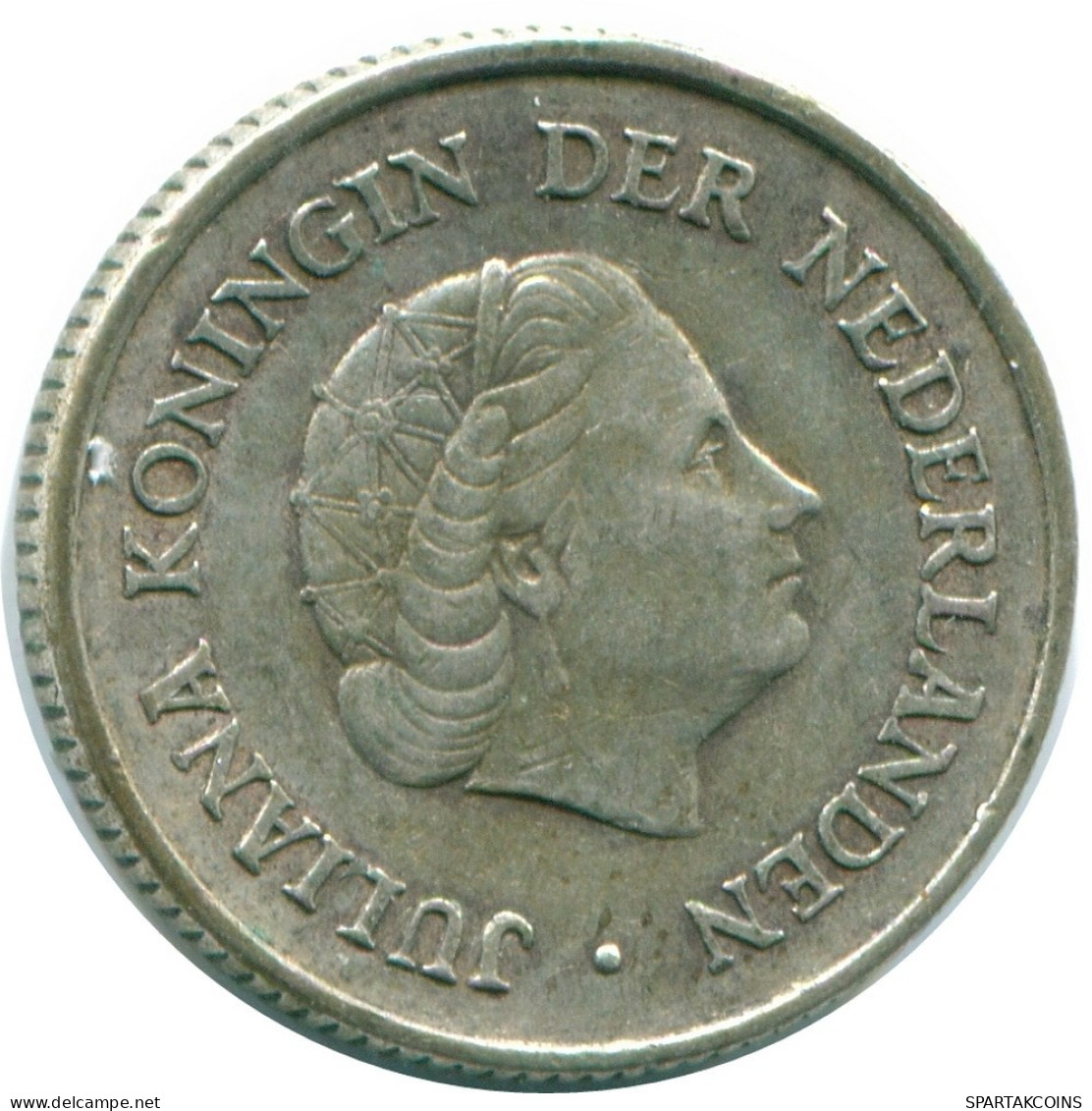 1/4 GULDEN 1965 NETHERLANDS ANTILLES SILVER Colonial Coin #NL11385.4.U.A - Antille Olandesi