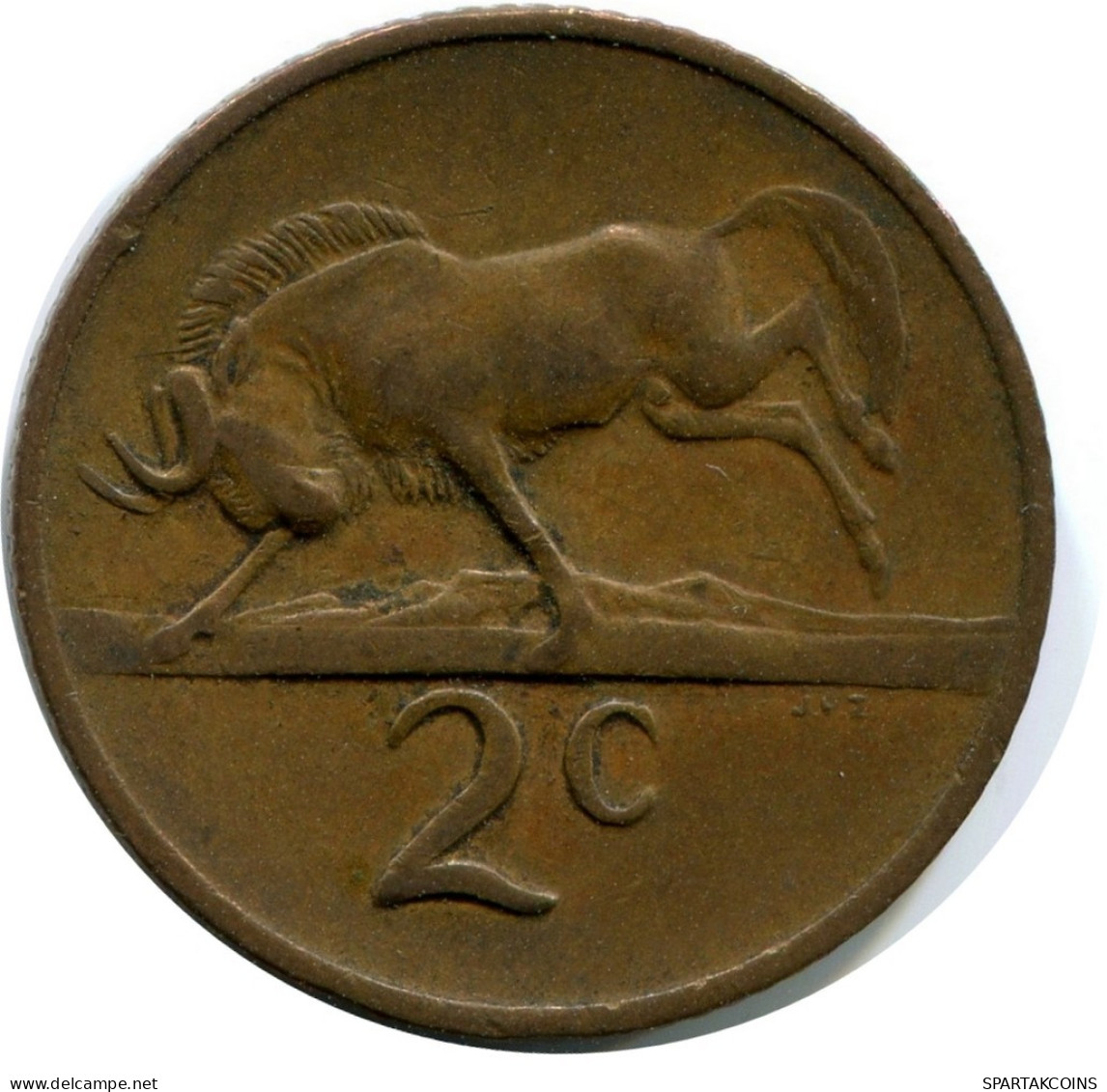 2 CENTS 1973 SOUTH AFRICA Coin #AX172.U.A - Zuid-Afrika
