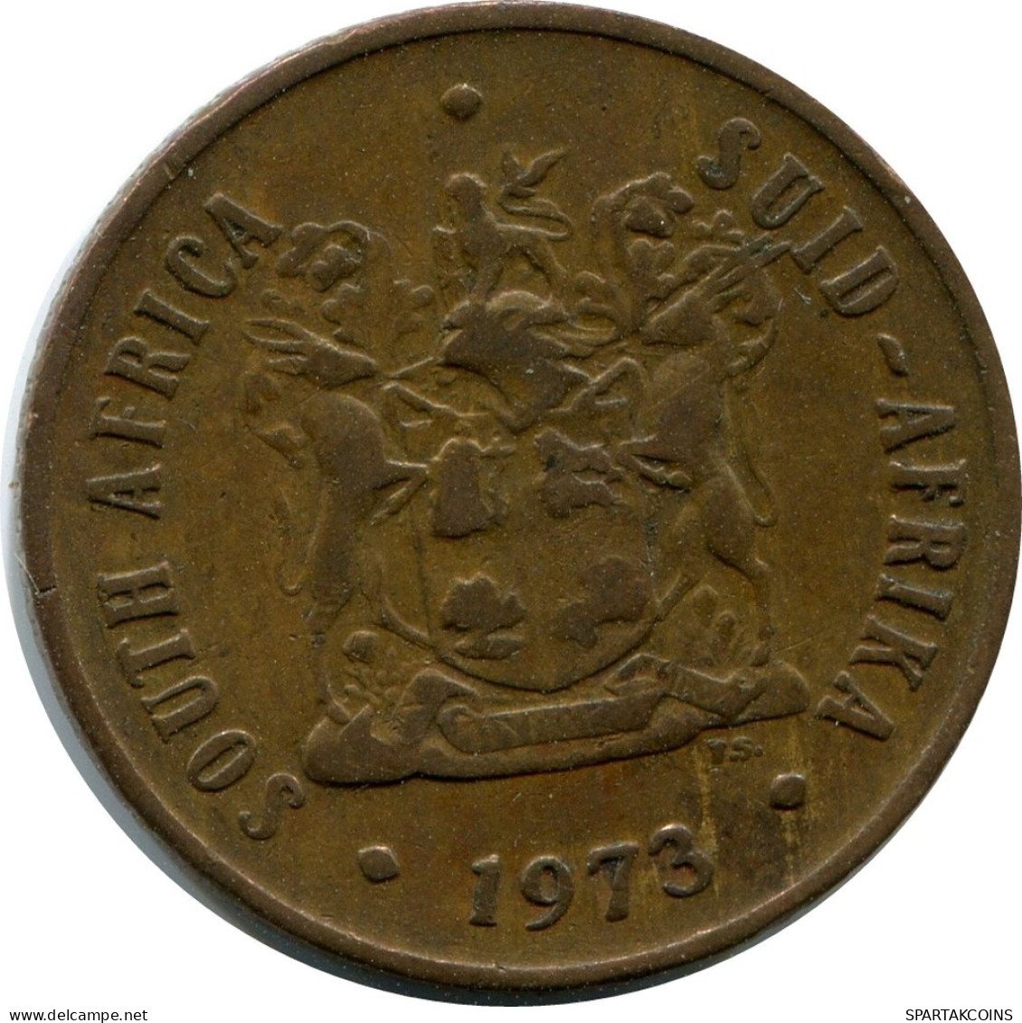 2 CENTS 1973 SOUTH AFRICA Coin #AX172.U.A - Afrique Du Sud