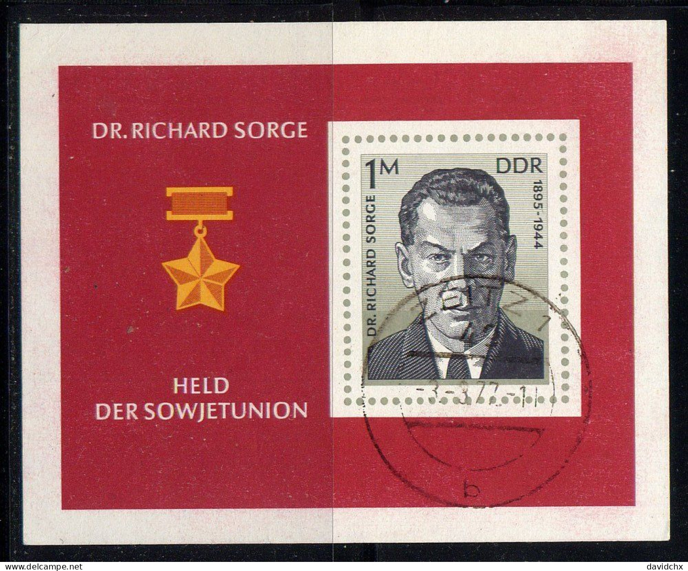 GERMANY, (DDR), SOUVENIR SHEET, NO. 1711 - Used Stamps