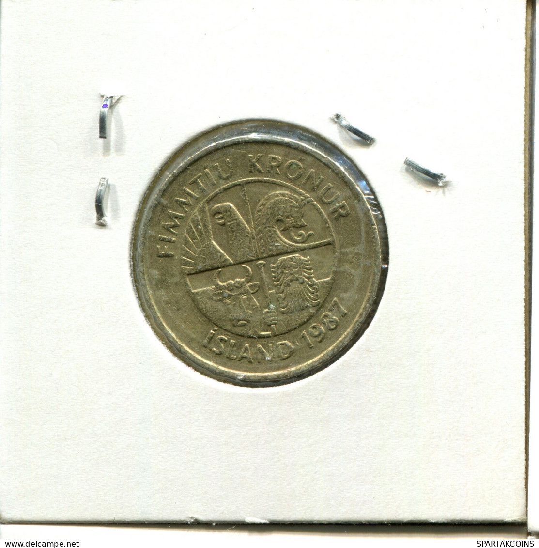 50 KRONUR 1987 ICELAND Coin #AY232.2.U.A - Island
