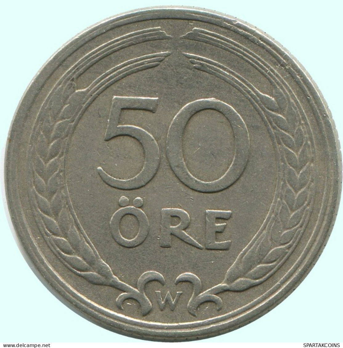 50 ORE 1924 SCHWEDEN SWEDEN Münze #AC708.2.D.A - Sweden