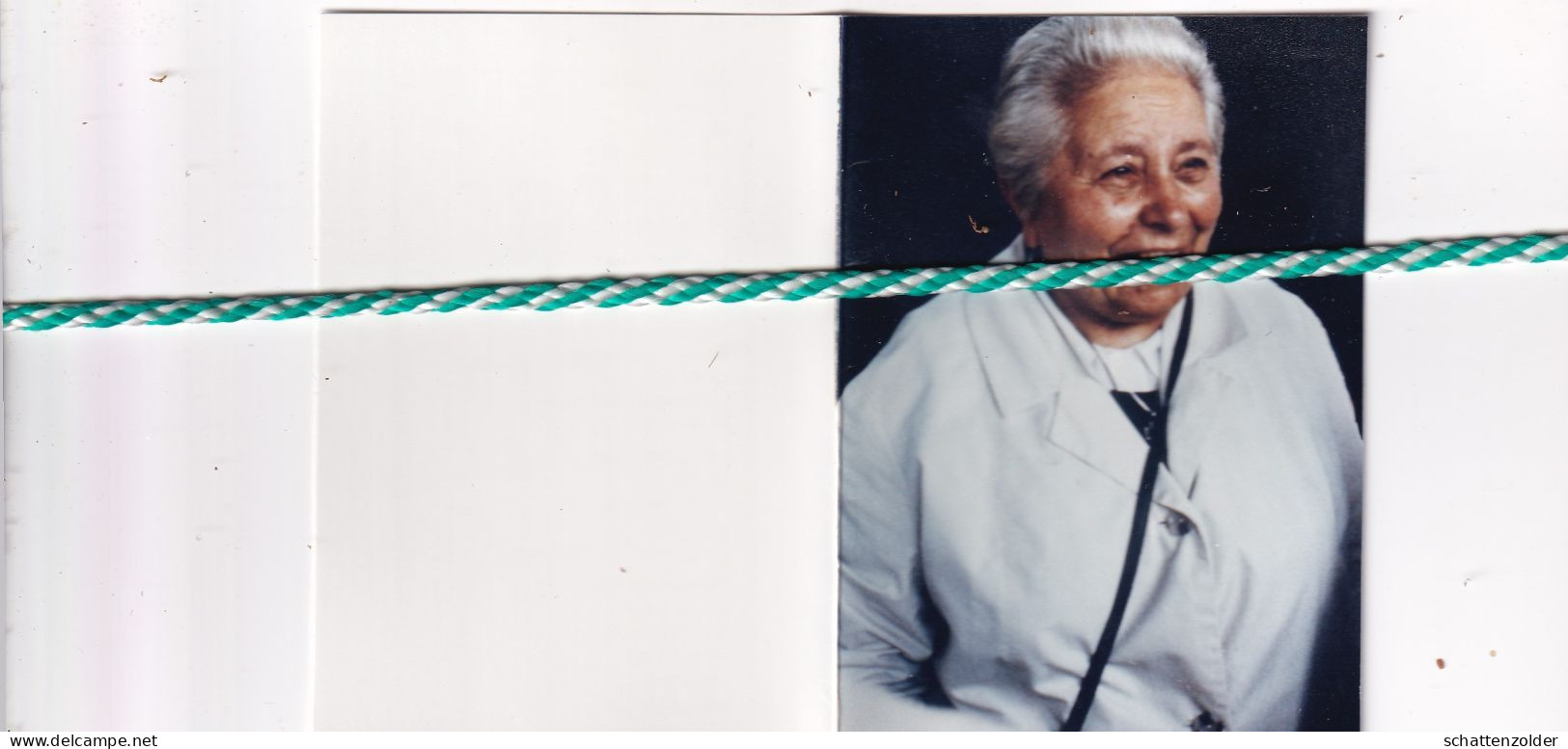 Jeanne Scheiris, Gent 1907, Sint-Amandsberg 1995. Erkend Gewapend Weerstandster Dienst Inlichtingen En Actie. Foto - Obituary Notices