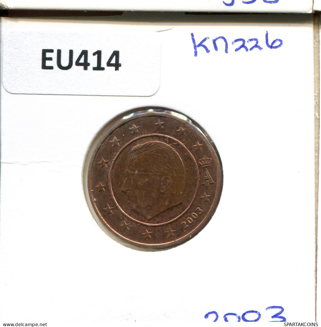 5 EURO CENTS 2003 BELGIEN BELGIUM Münze #EU414.D.A - Belgique