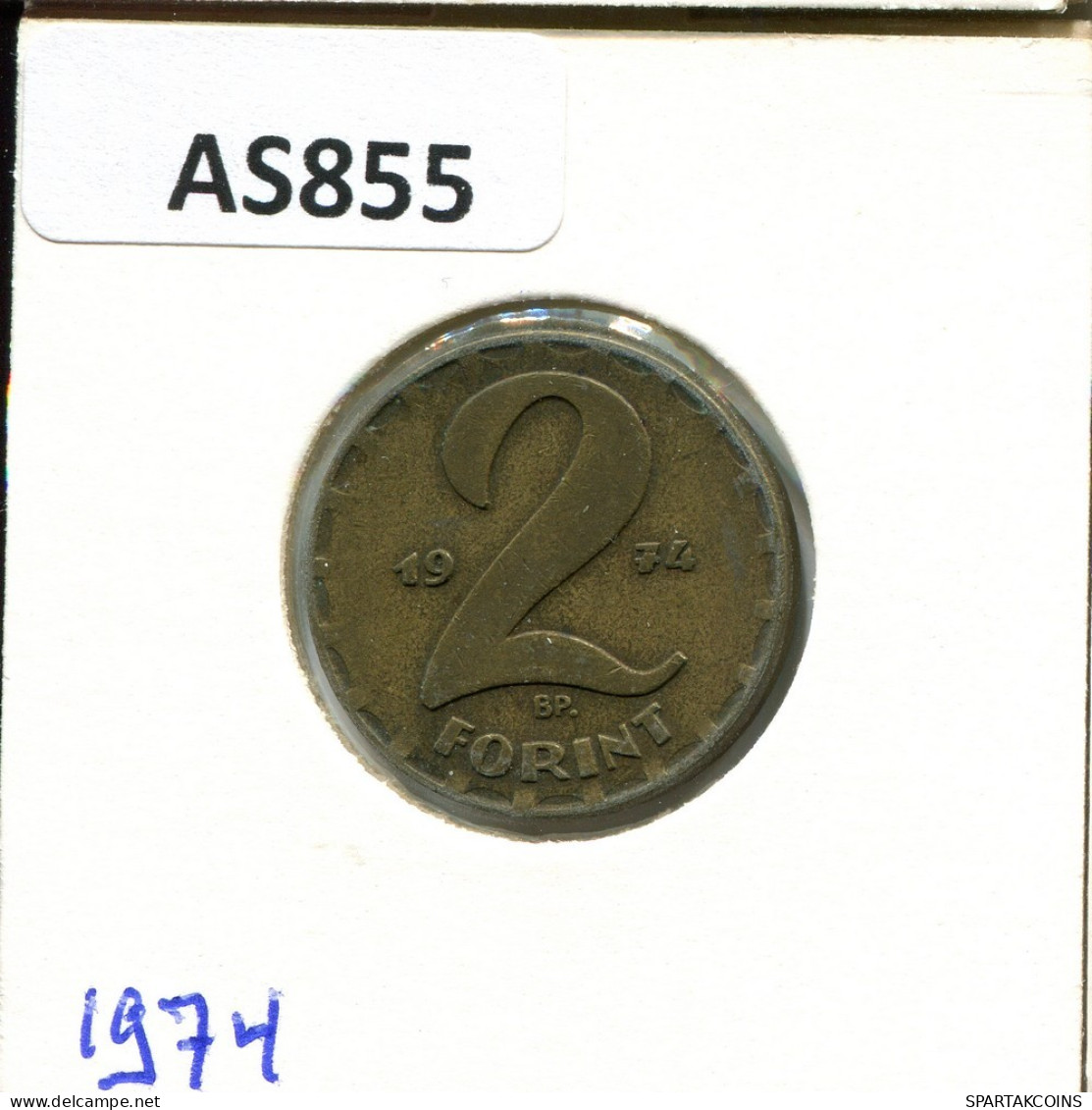 2 FORINT 1974 HUNGARY Coin #AS855.U.A - Hungary