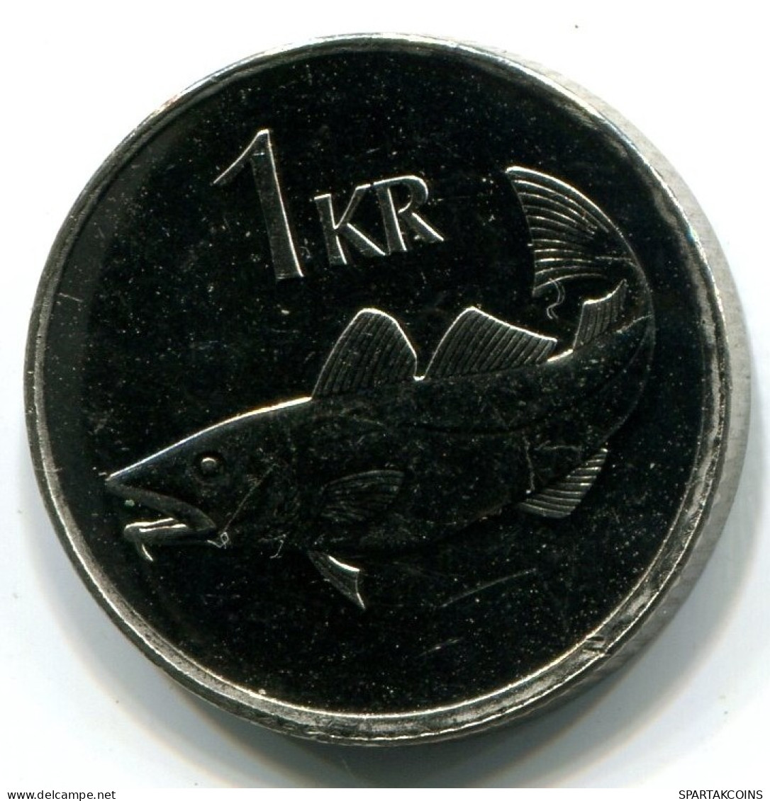 1 KRONA 1999 ISLANDE ICELAND UNC Fish Pièce #W11283.F.A - Island