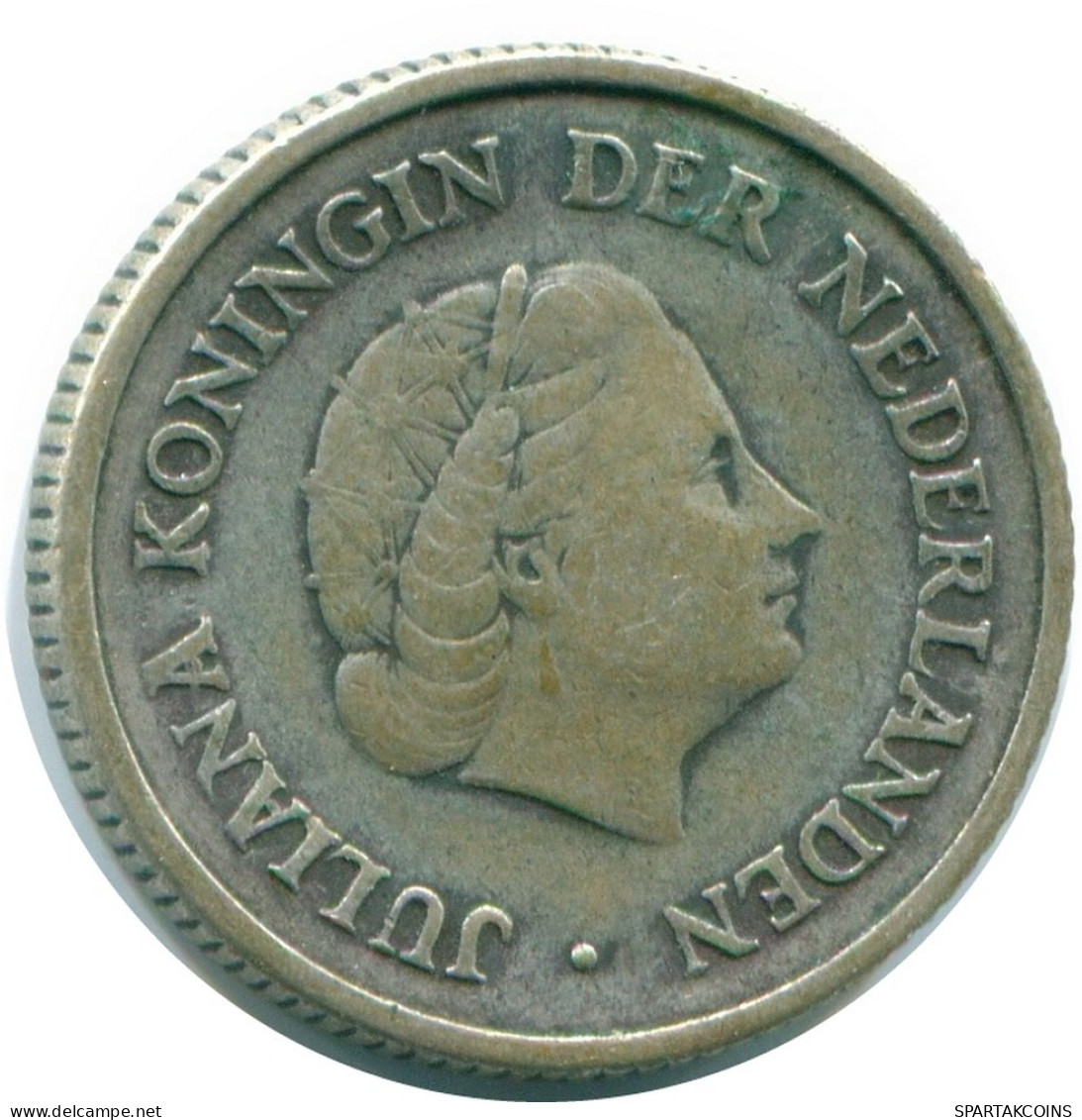 1/4 GULDEN 1954 NETHERLANDS ANTILLES SILVER Colonial Coin #NL10882.4.U.A - Antilles Néerlandaises