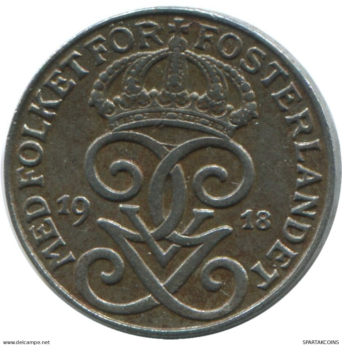 1 ORE 1918 SCHWEDEN SWEDEN Münze #AD137.2.D.A - Schweden