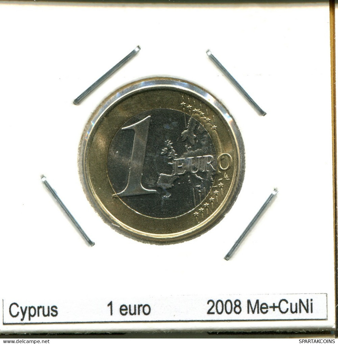 1 EURO 2008 CHYPRE CYPRUS BIMETALLIC Pièce #AS468.F.A - Zypern