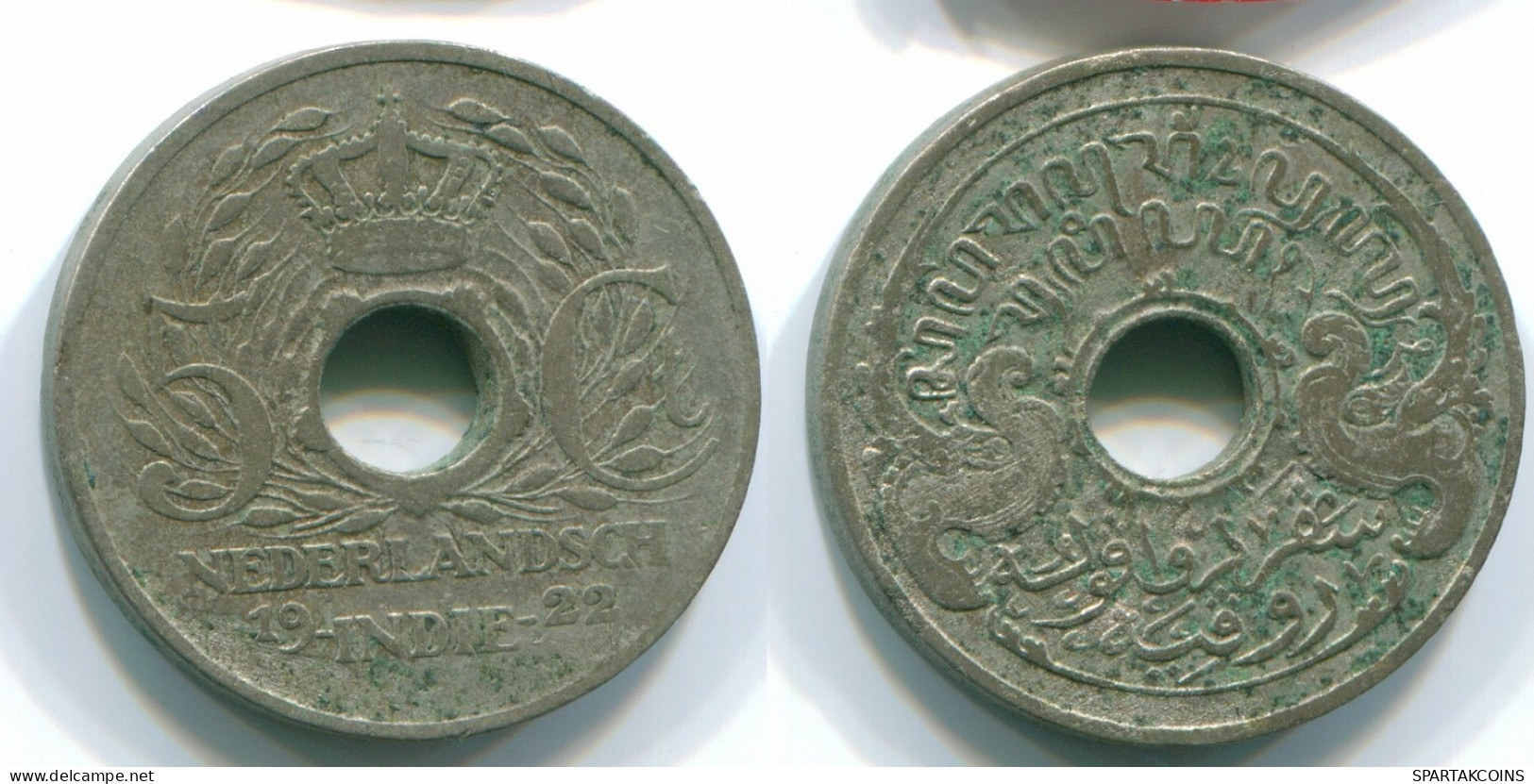 5 CENTS 1922 NIEDERLANDE OSTINDIEN INDONESISCH Nickel Koloniale Münze #S10556.D.A - Dutch East Indies