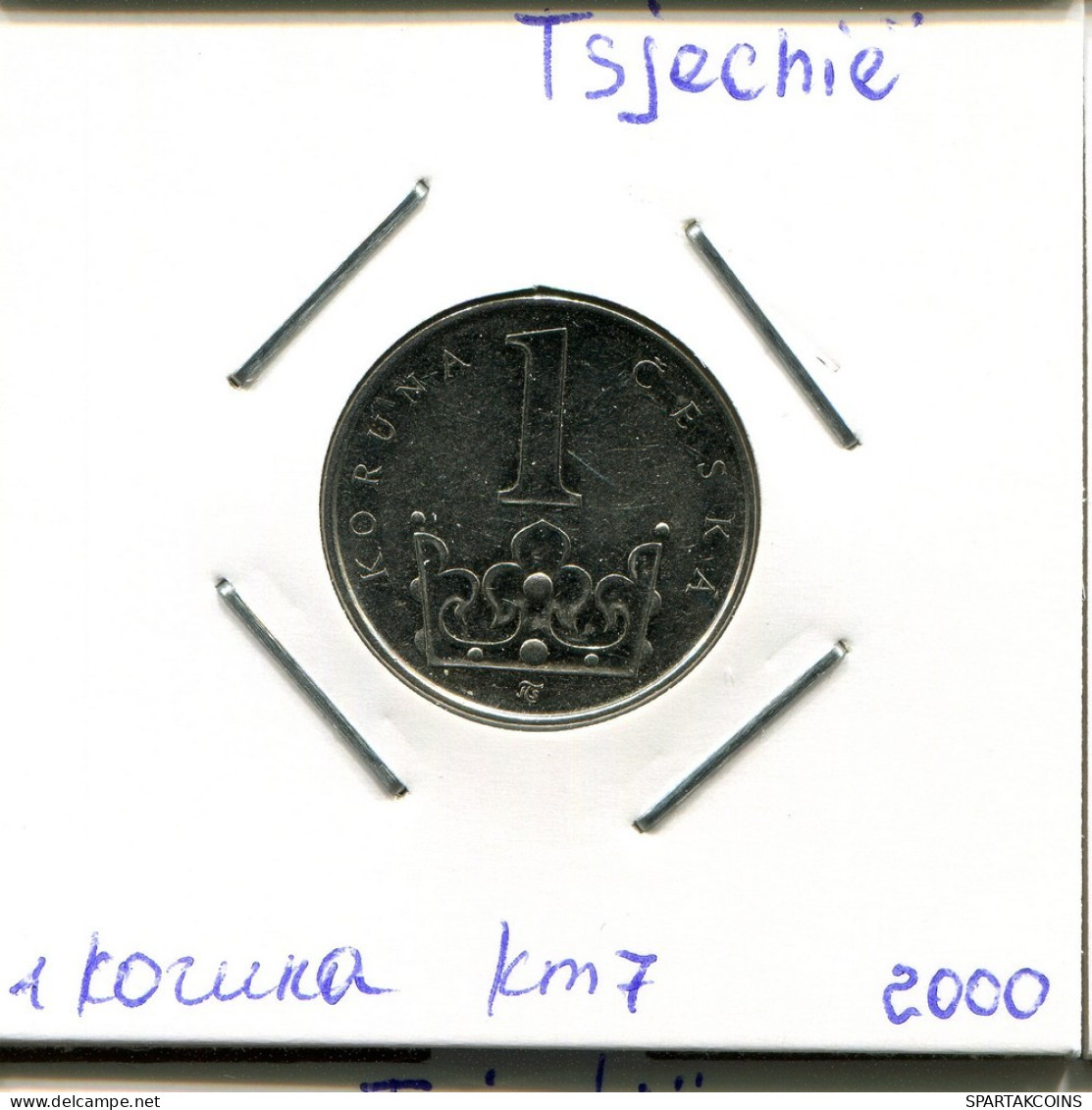 1 KORUNA 2000 TCH CZECH REPUBLIC Pièce #AP742.2.F.A - Tsjechië