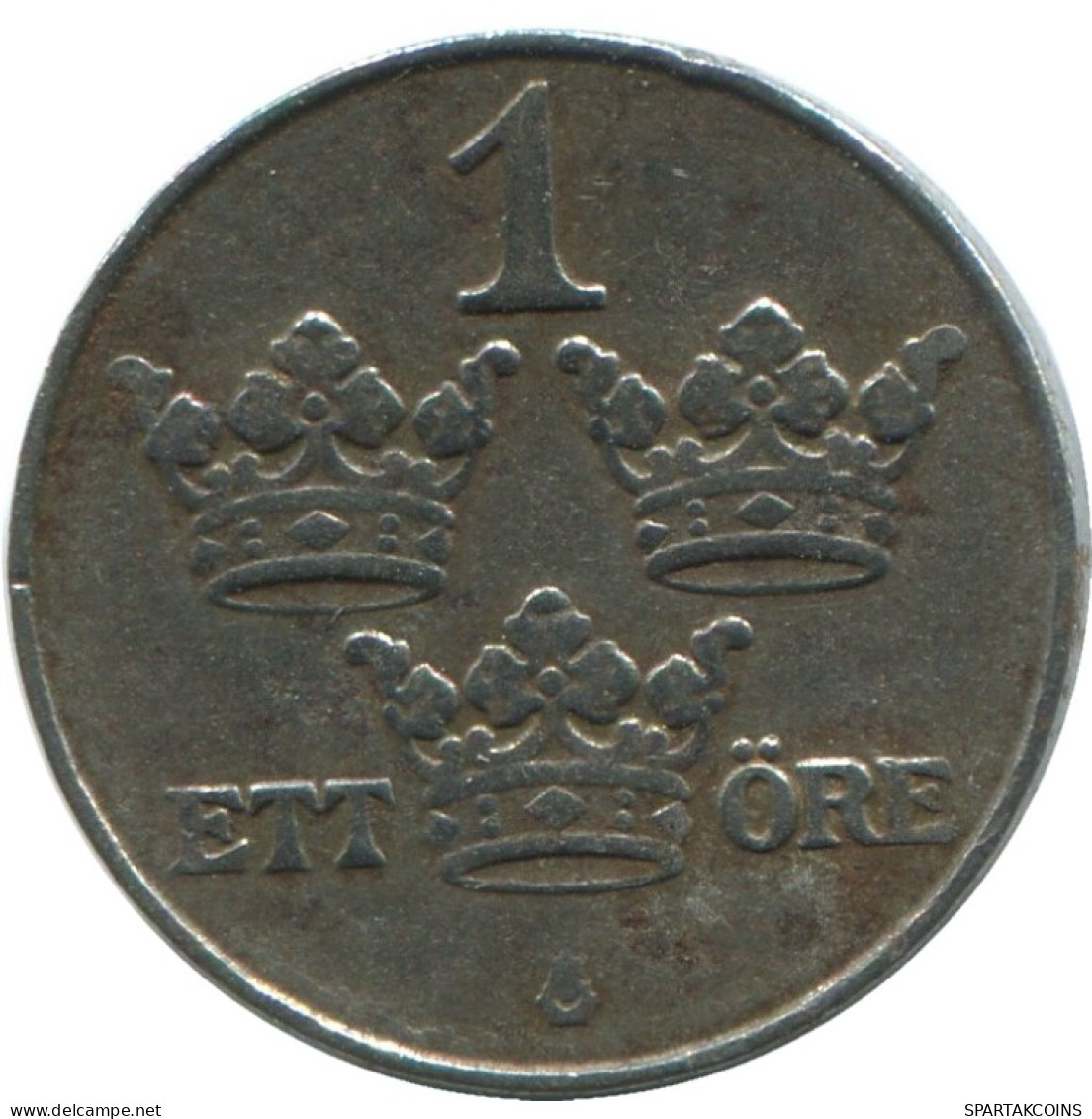 1 ORE 1917 SCHWEDEN SWEDEN Münze #AD135.2.D.A - Zweden