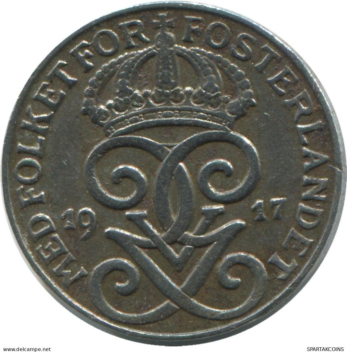 1 ORE 1917 SCHWEDEN SWEDEN Münze #AD135.2.D.A - Schweden