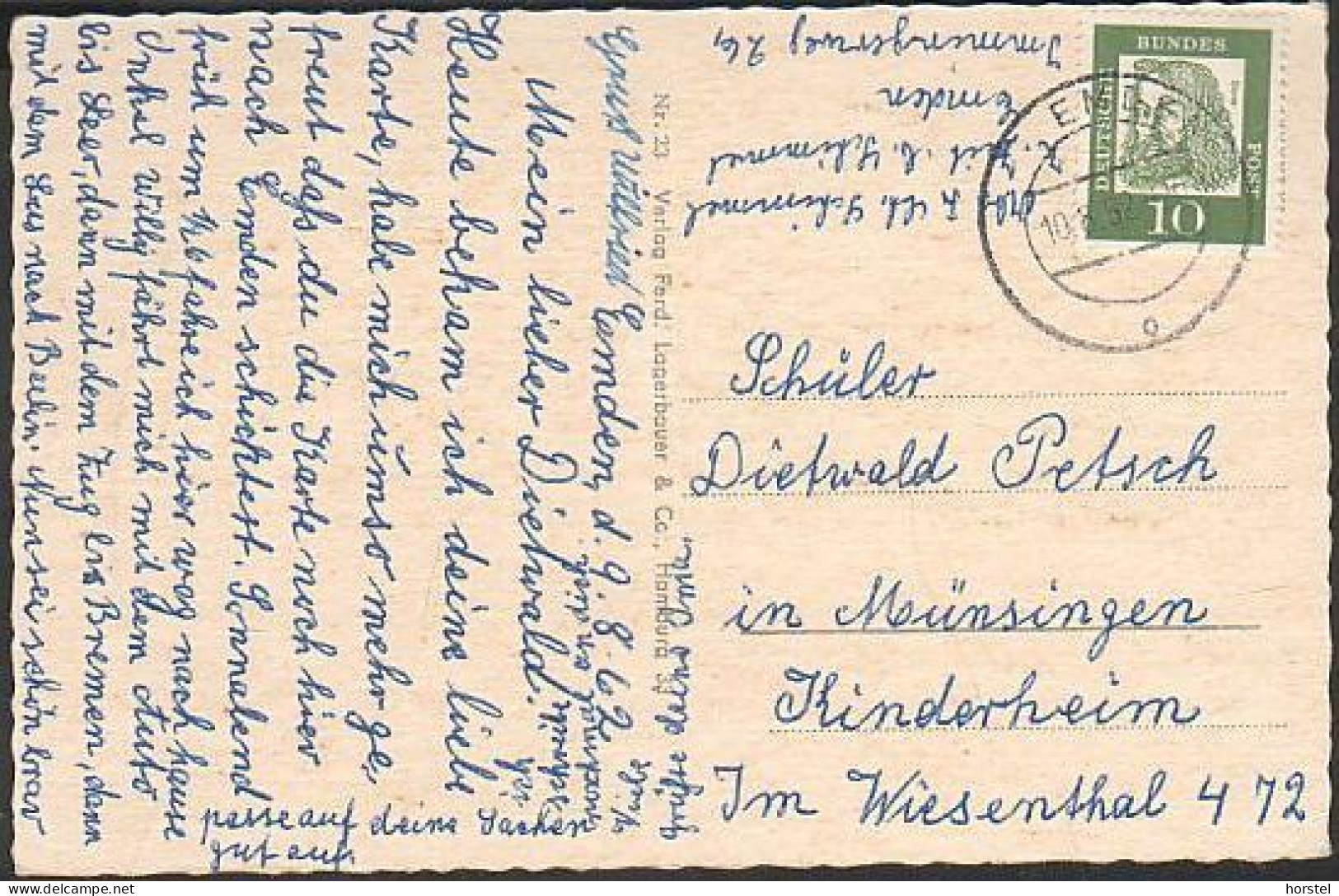 D-26721 Emden - Alte Straßen - Und Hafenansichten - Binnenhafen - Neutorstraße - Nice Stamp 1962 - Emden