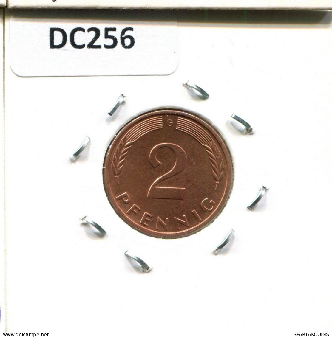 2 PFENNIG 1980 G WEST & UNIFIED GERMANY Coin #DC256.U.A - 2 Pfennig