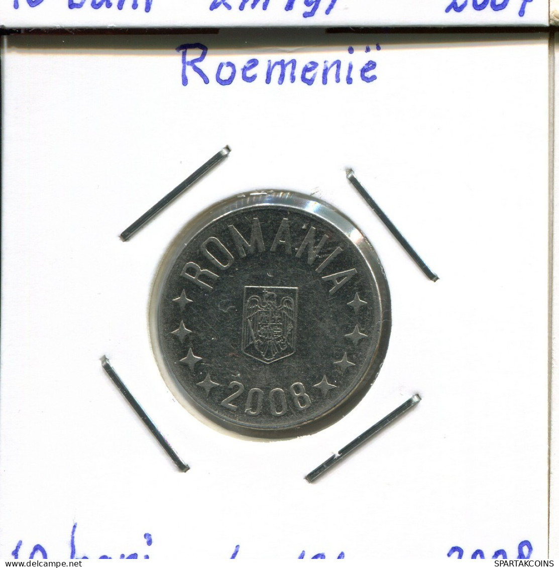 10 BANI 2008 RUMÄNIEN ROMANIA Münze #AP643.2.D.A - Rumänien
