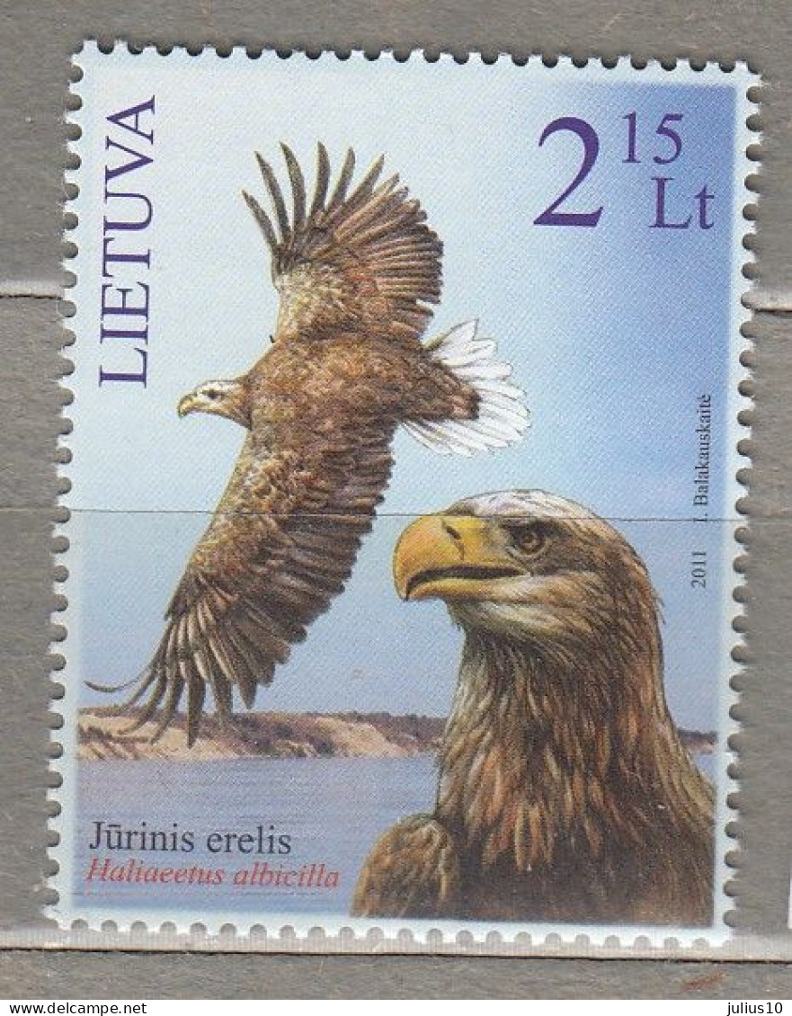 LITHUANIA 2011 Birds Eagle MNH(**) Mi 1081 #Lt868 - Lithuania