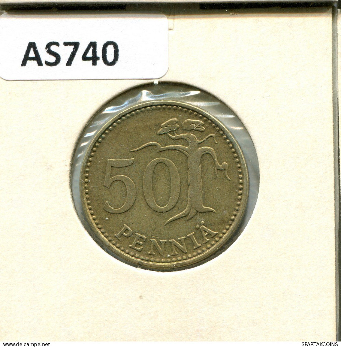 50 PENNYA 1971 FINNLAND FINLAND Münze #AS740.D.A - Finlandia