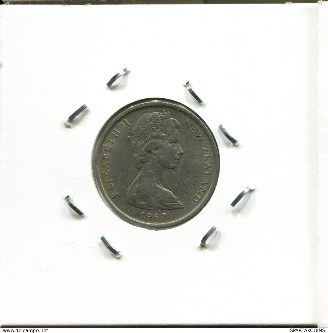 5 CENTS 1967 NEW ZEALAND Coin #AR743.U.A - New Zealand