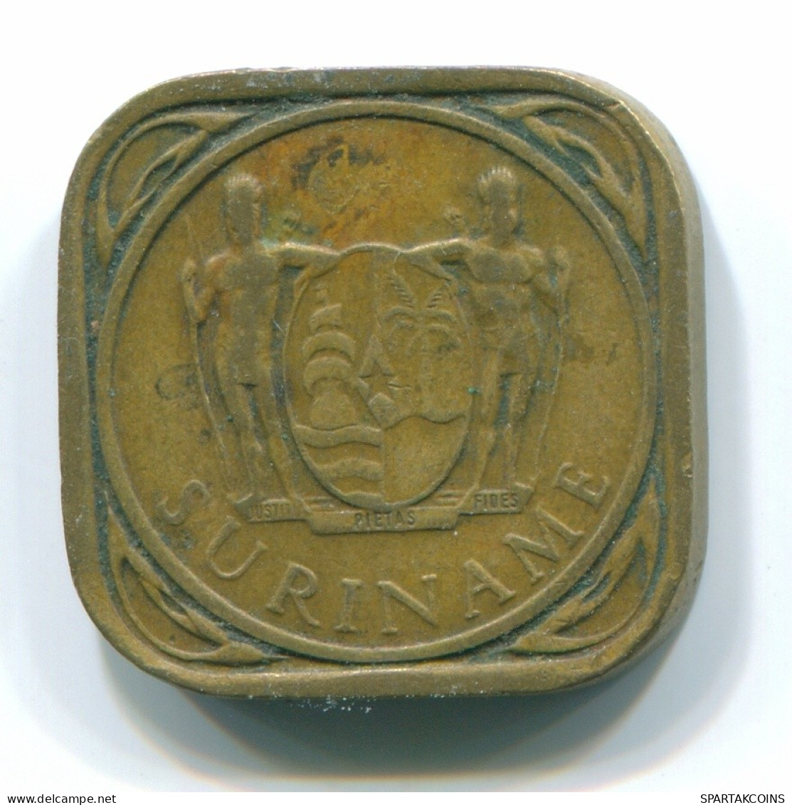 5 CENTS 1966 SURINAME Netherlands Nickel-Brass Colonial Coin #S12858.U.A - Surinam 1975 - ...