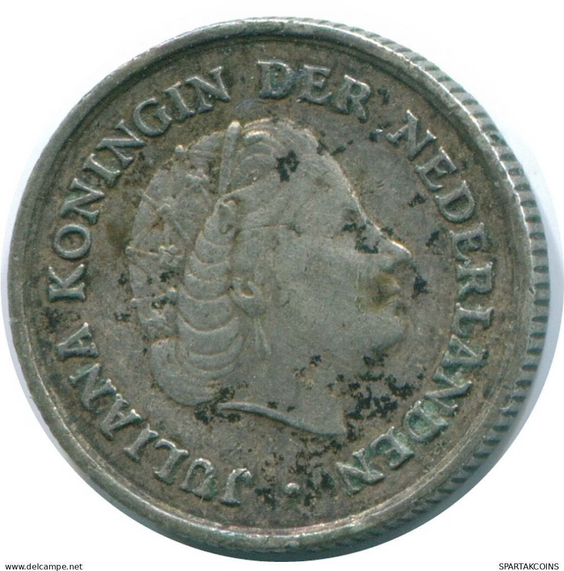 1/10 GULDEN 1963 NETHERLANDS ANTILLES SILVER Colonial Coin #NL12606.3.U.A - Netherlands Antilles