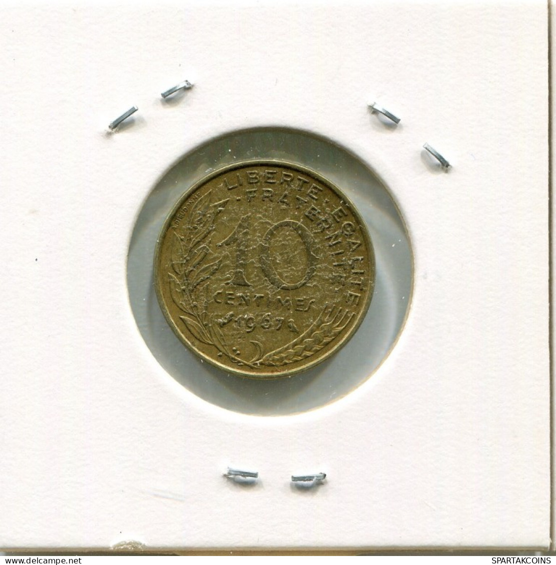 10 CENTIMES 1967 FRANCE Pièce Française #AN835.F.A - 10 Centimes
