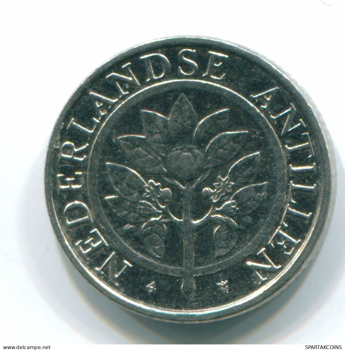 10 CENTS 1991 ANTILLAS NEERLANDESAS Nickel Colonial Moneda #S11338.E.A - Antilles Néerlandaises