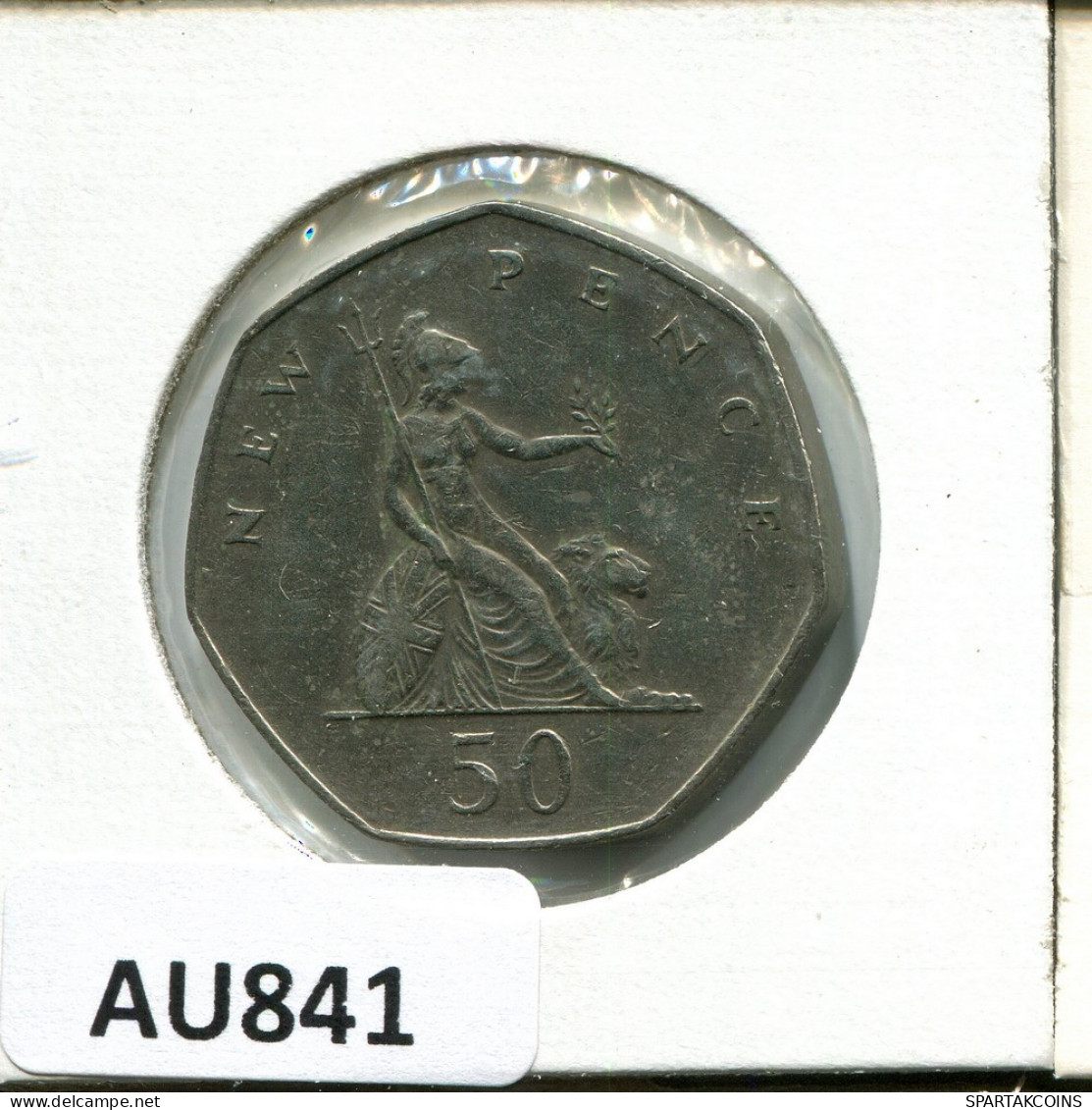 50 NEW PENCE 1976 UK GROßBRITANNIEN GREAT BRITAIN Münze #AU841.D.A - 50 Pence