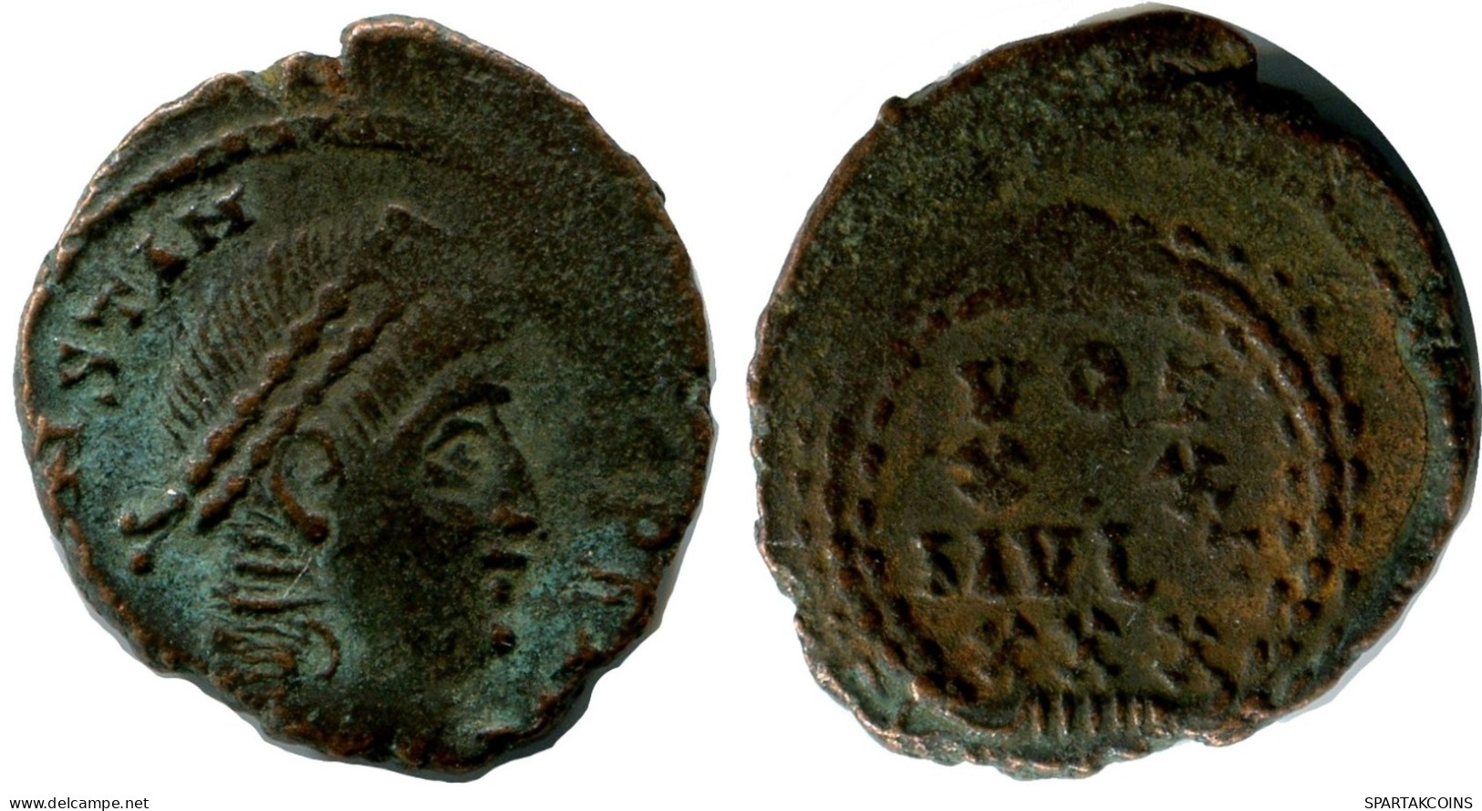 CONSTANTIUS II MINT UNCERTAIN FOUND IN IHNASYAH HOARD EGYPT #ANC10075.14.E.A - Der Christlischen Kaiser (307 / 363)