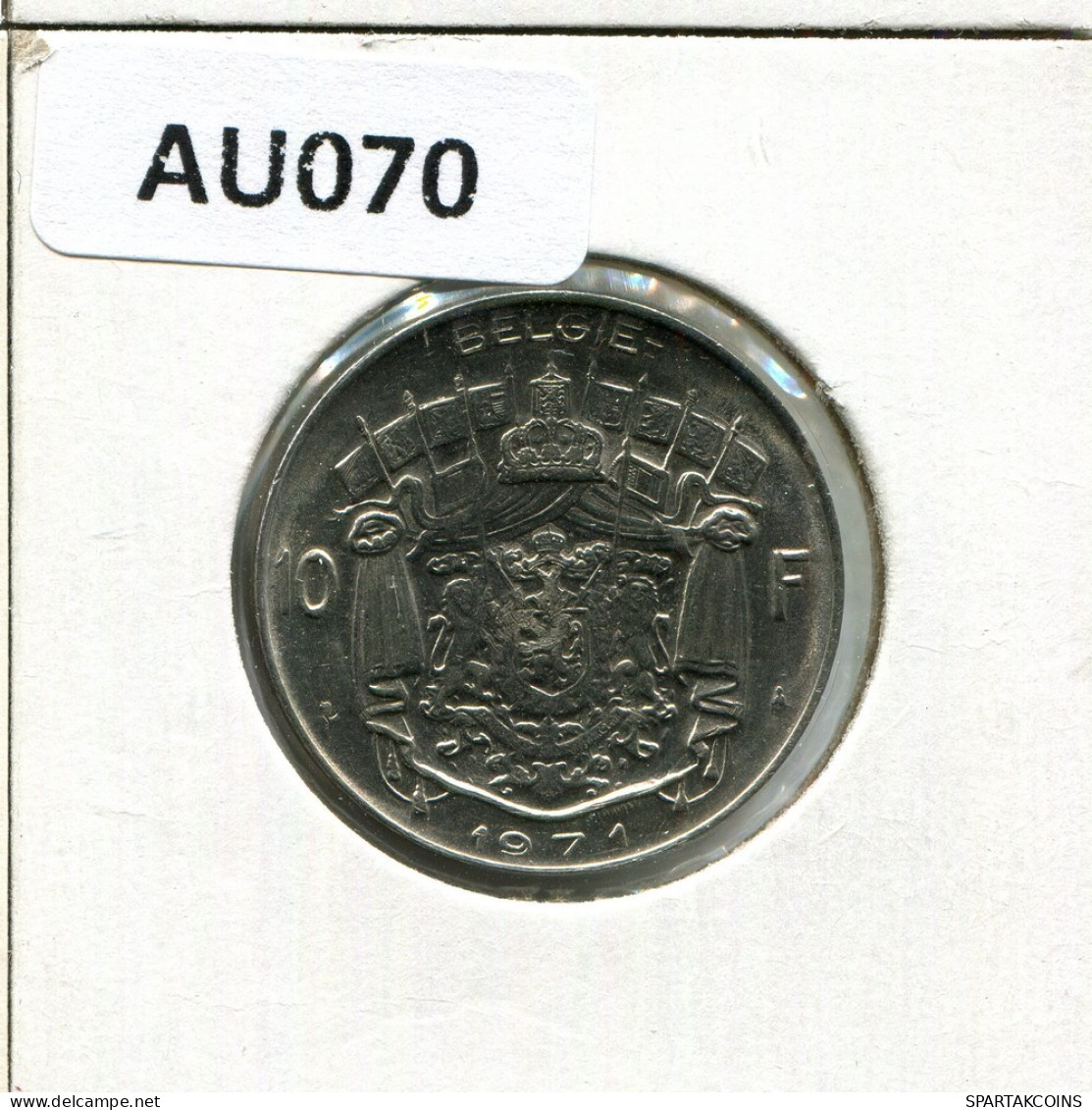 10 FRANCS 1971 DUTCH Text BÉLGICA BELGIUM Moneda #AU071.E.A - 10 Francs