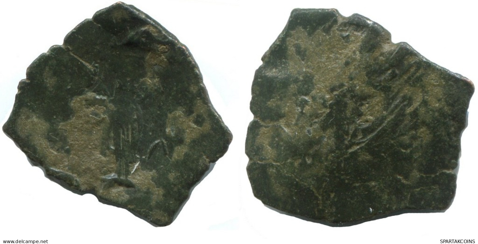 Auténtico Original Antiguo BYZANTINE IMPERIO Trachy Moneda 1.6g/20mm #AG691.4.E.A - Byzantinische Münzen