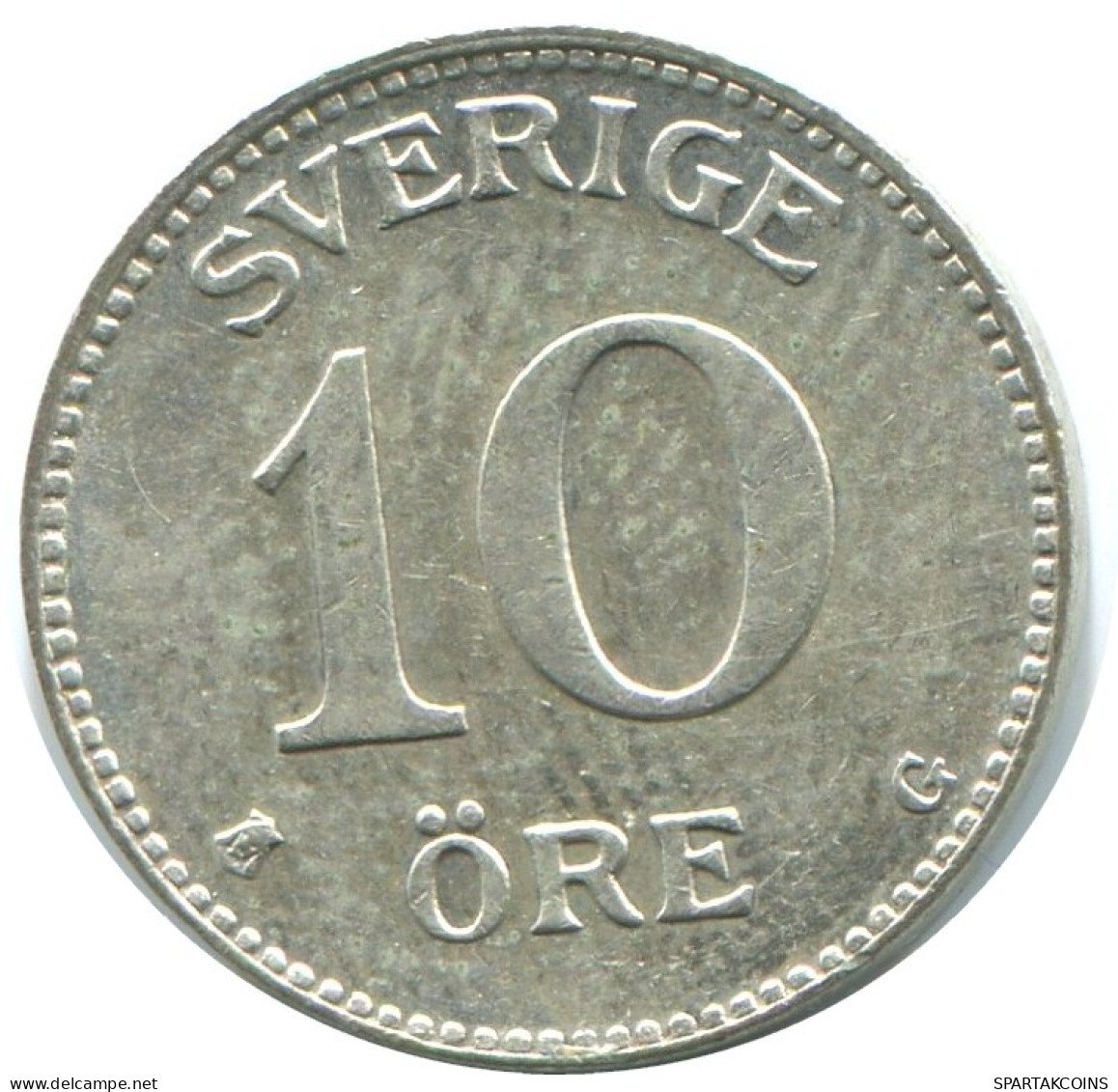 10 ORE 1928 SUÈDE SWEDEN ARGENT Pièce #AD051.2.F.A - Sweden