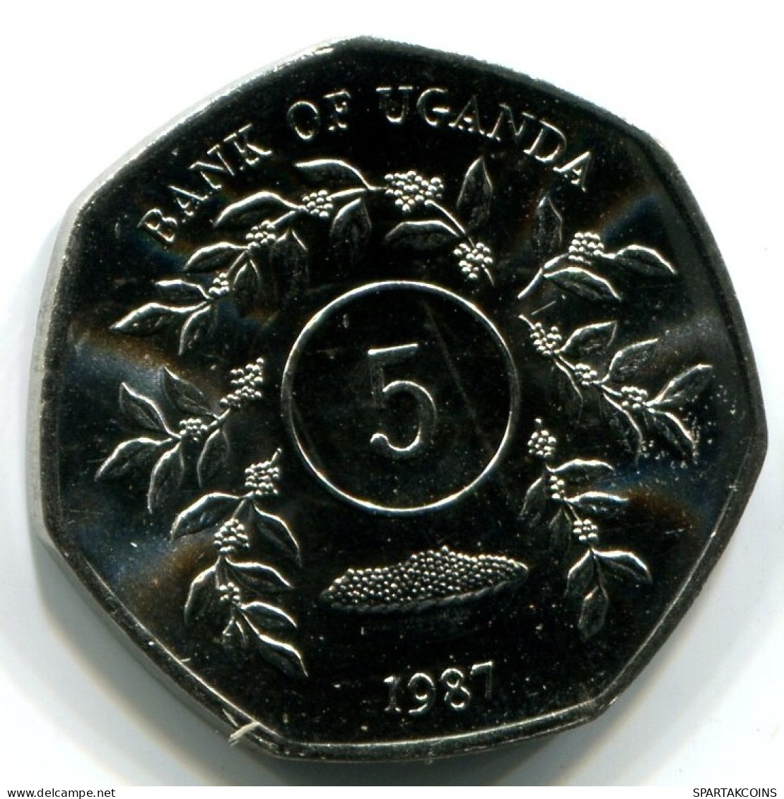 5 SHILLINGS 1987 UGANDA UNC Moneda #W11320.E.A - Oeganda