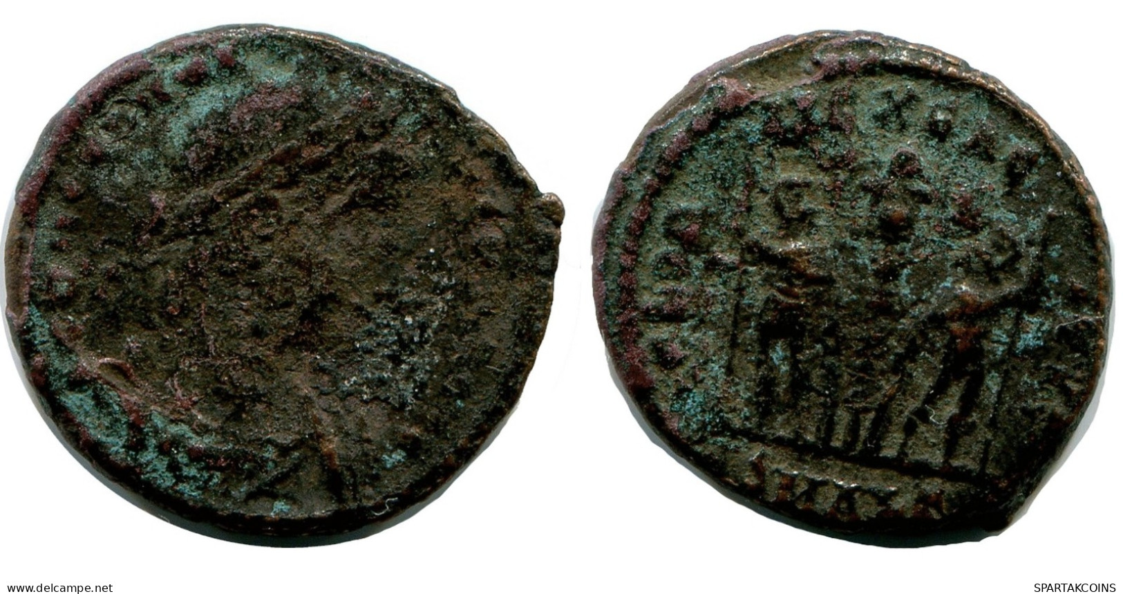 ROMAN Coin MINTED IN ALEKSANDRIA FROM THE ROYAL ONTARIO MUSEUM #ANC10173.14.D.A - The Christian Empire (307 AD To 363 AD)