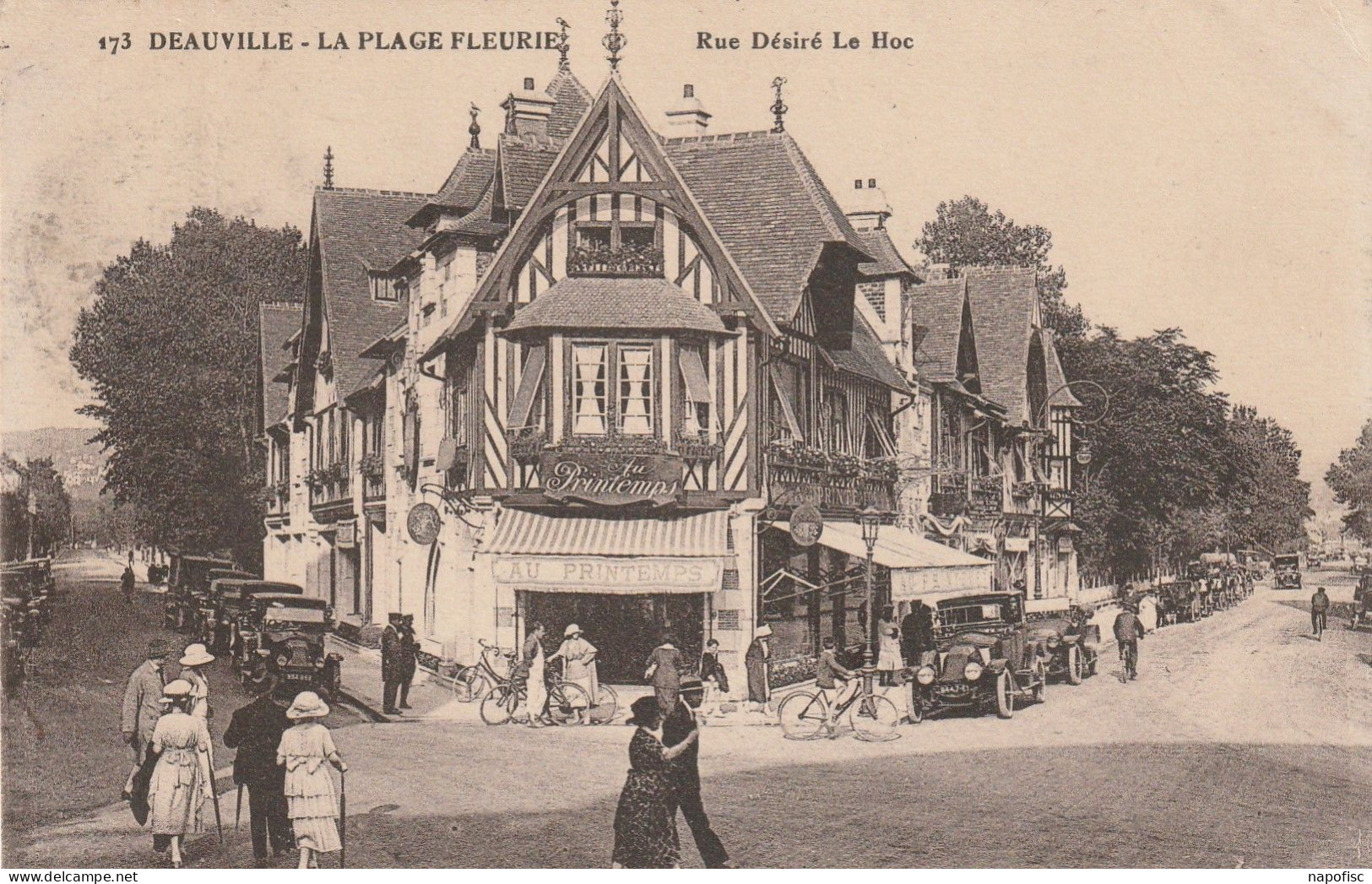 14-Deauville La Plage Fleurie Rue Désiré Le Hoc - Deauville