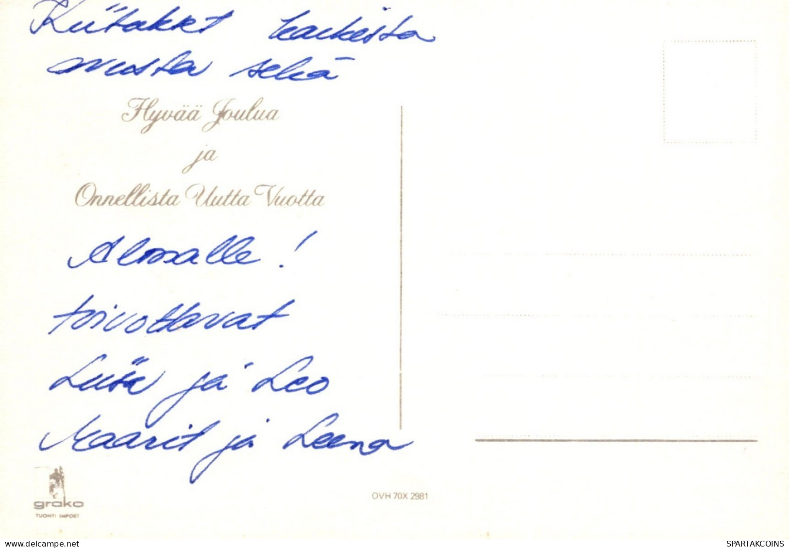 ANGE NOËL Vintage Carte Postale CPSM #PAH357.A - Engelen