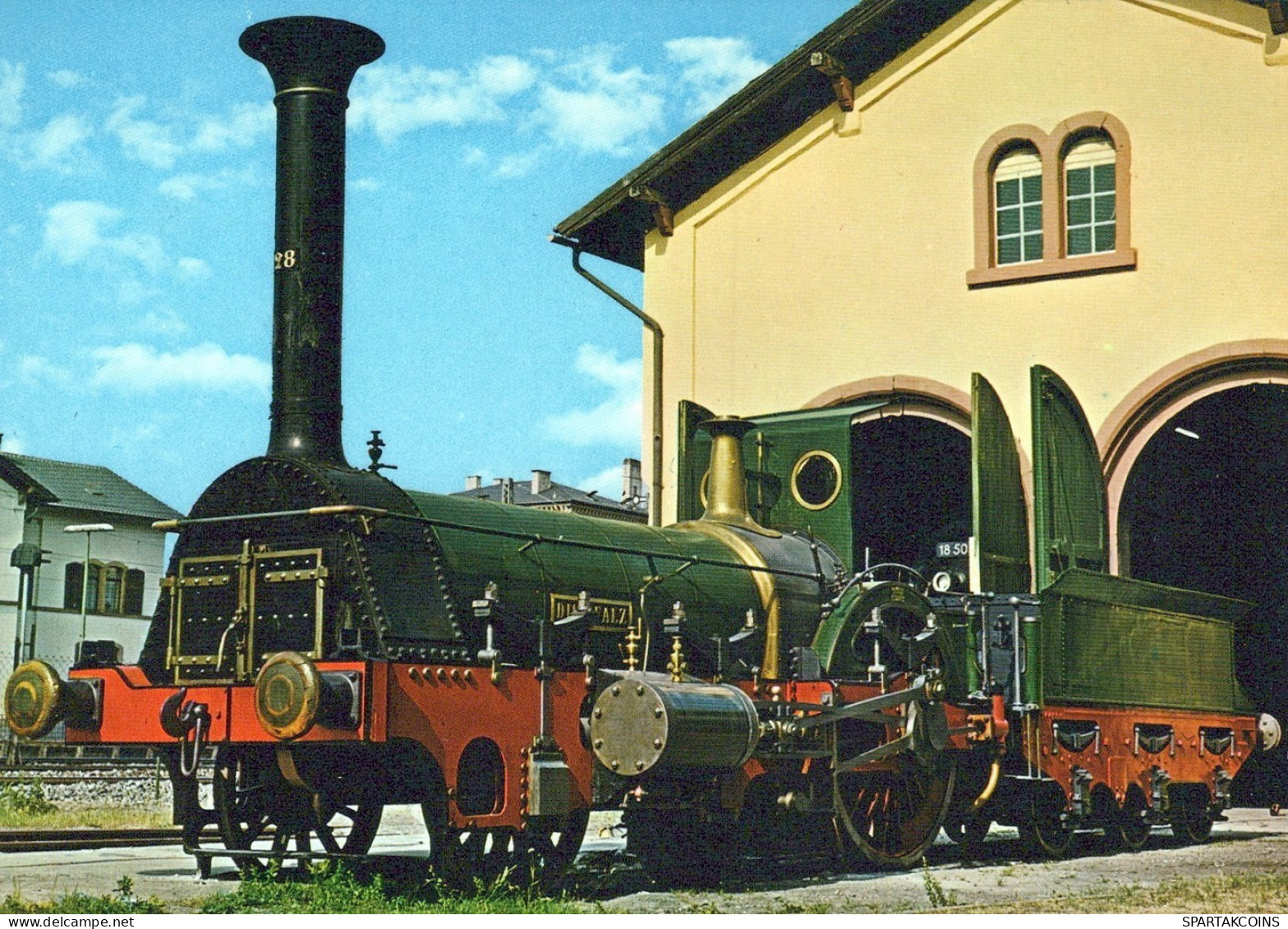 TRENO TRASPORTO FERROVIARIO Vintage Cartolina CPSM #PAA852.A - Trains