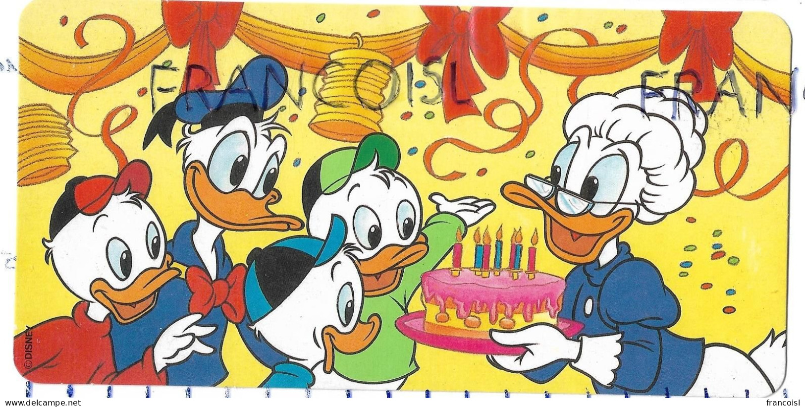 Grand-Mère, Donald, Riri, Fifi, Loulou Et Gâteau D'anniversaire - Comics